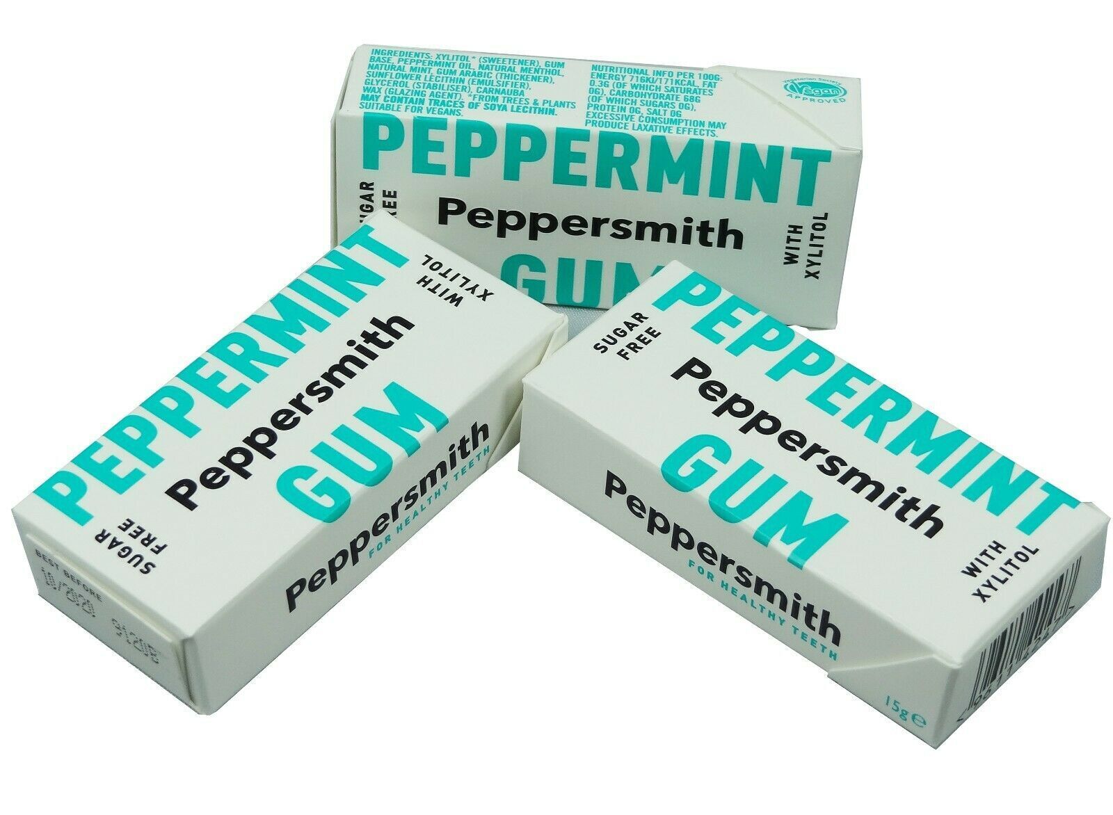 Peppersmith Žvýkačky - Peppermint (10 ks) - bez problematických sladidel PURO shop