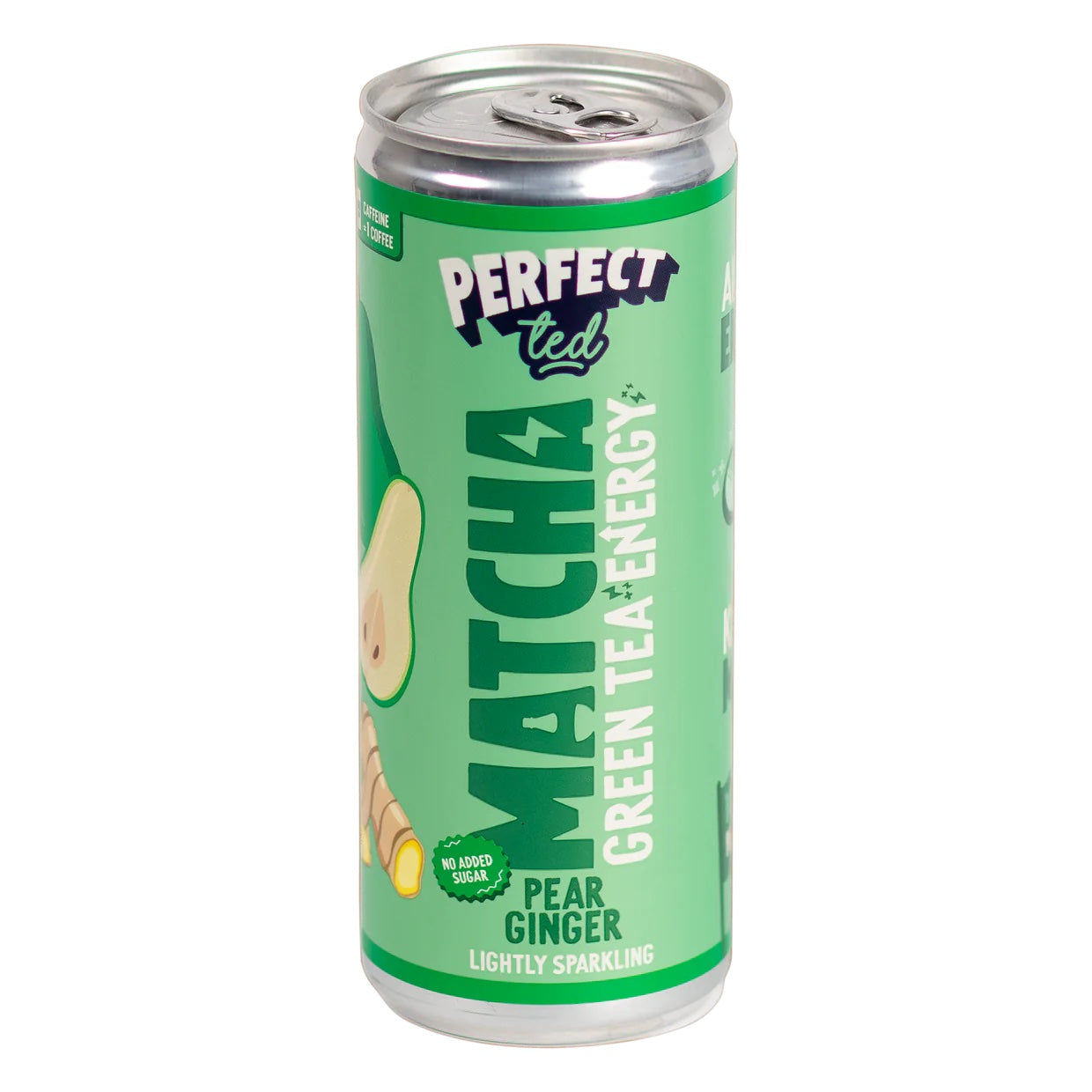 PerfectTed Matcha nápoj - Hruška & Zázvor (250 ml) - zdravý energy drink PURO shop