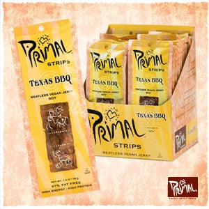 Primal Spirit Foods Jerky rostlinné - Texas BBQ (28 g) - lehká svačinka do kapsy PURO shop