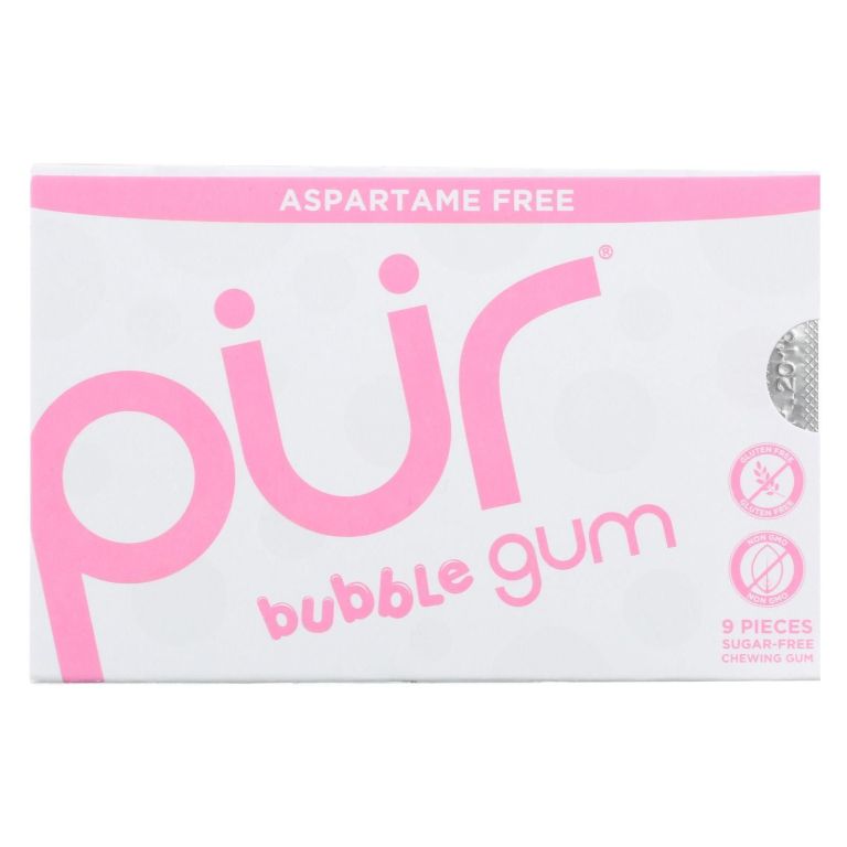 Pür Gum Žvýkačky Bubblegum (9 ks) - bez aspartamu a škodlivých látek PURO shop