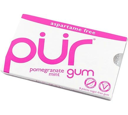 Pür Gum Žvýkačky s granátovým jablkem (9 ks) - bez aspartamu a škodlivých látek PURO shop