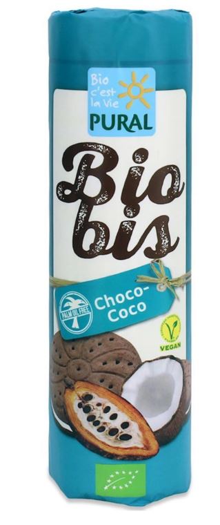 Pural Biobis Kakaové sušenky s kokosovým krémem BIO (300 g) - bez palmového oleje PURO shop