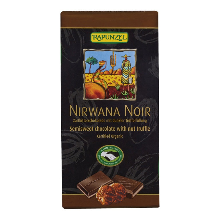 Rapunzel Čokoláda Nirwana Vegan s nugátem BIO (100 g) - dokonale krémová i bez mléka PURO shop