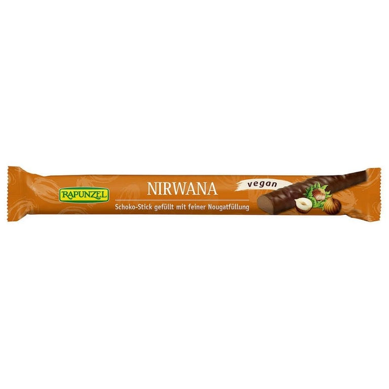 Rapunzel Čokoládová tyčinka Nirwana Vegan s nugátem BIO (22 g) - dokonale krémová i bez mléka PURO shop
