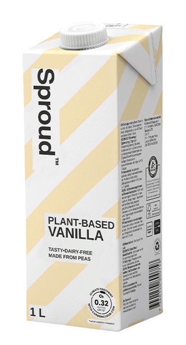 Sproud Hrachový nápoj vanilkový slazený (1 l) - bez lepku PURO shop