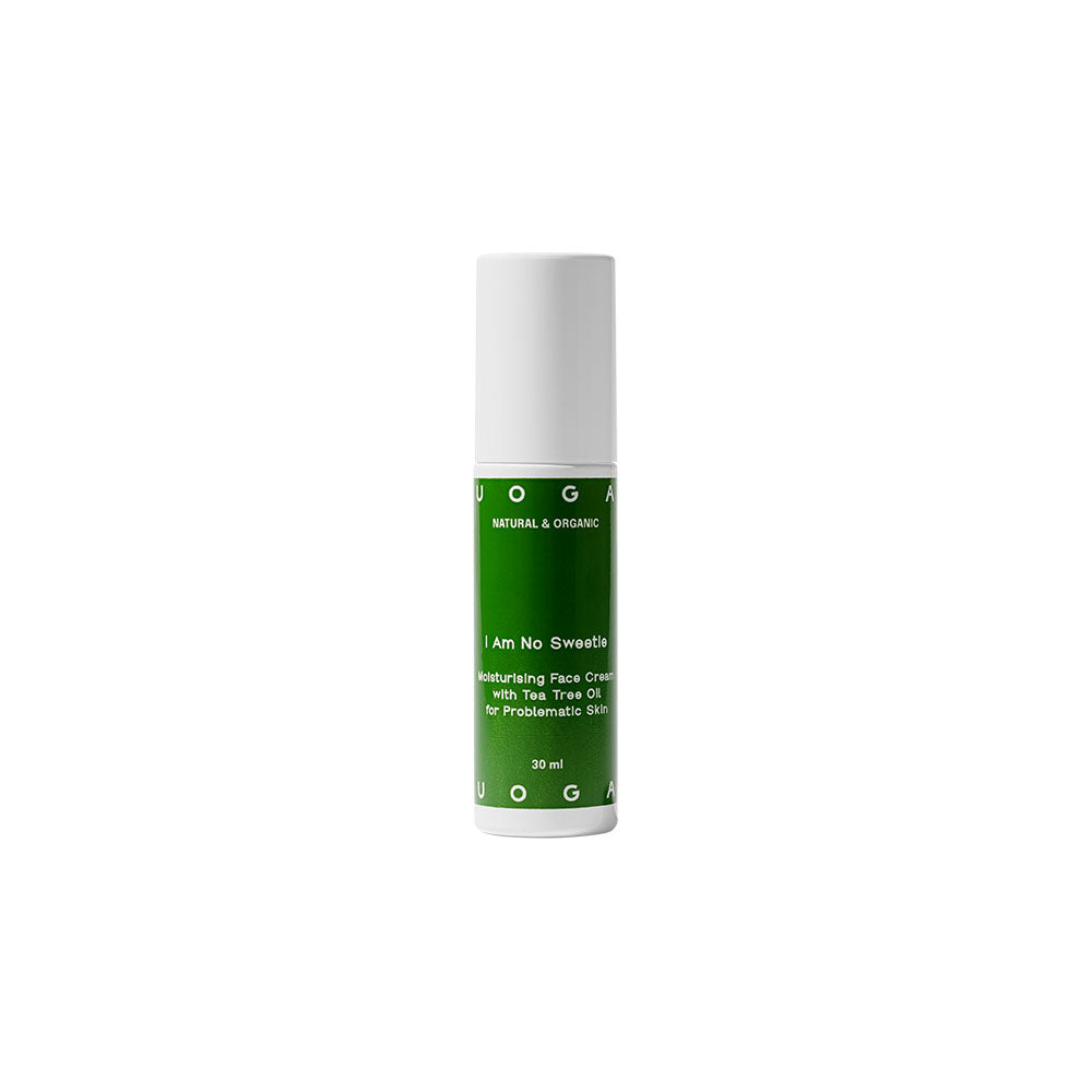 Uoga Uoga Pleťový krém I Am No Sweetie s tea tree a tamanu BIO (30 ml) - pro mastnou a problematickou pleť Uoga Uoga