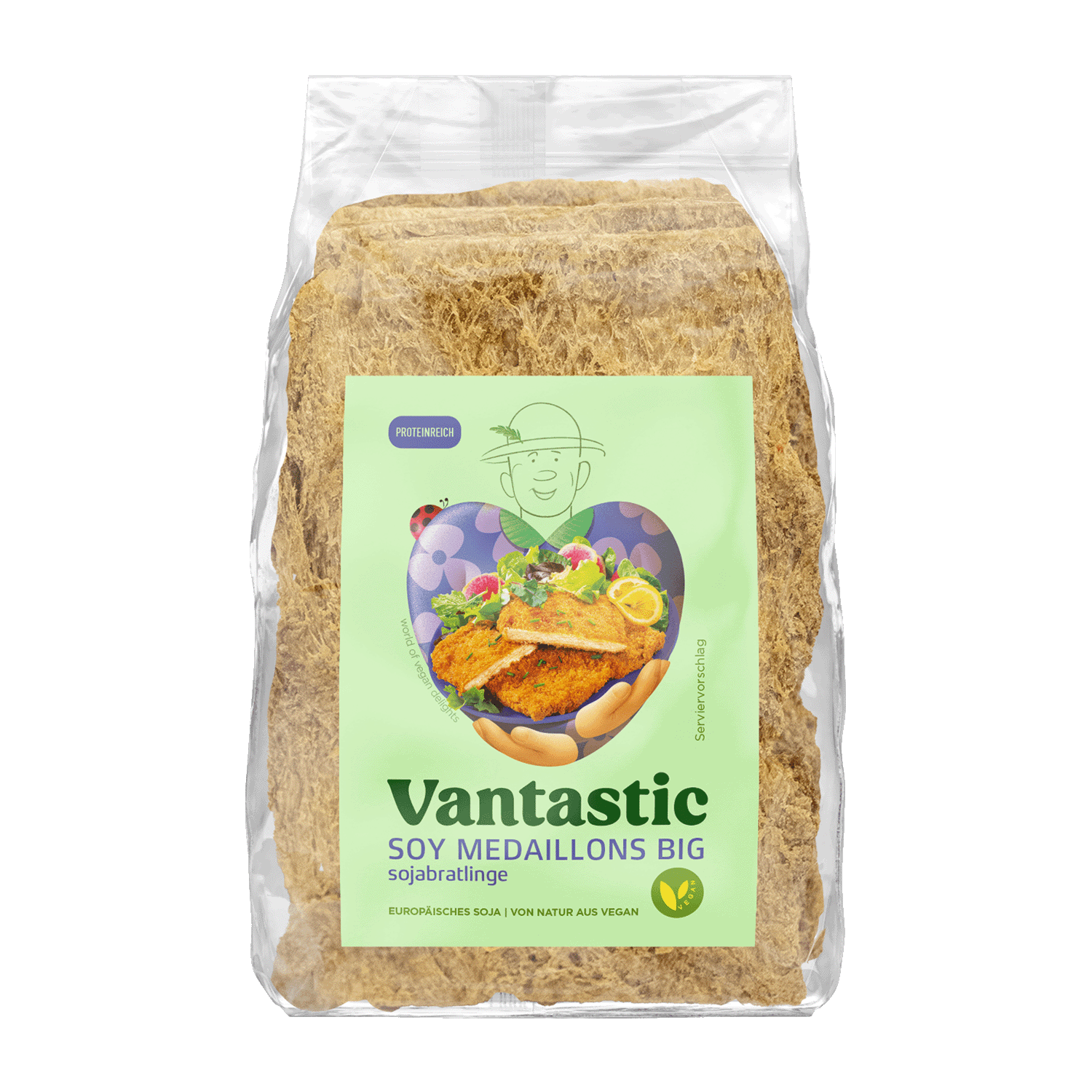 Vantastic Sójové medailónky - 140 g - chutná alternativa masa PURO shop