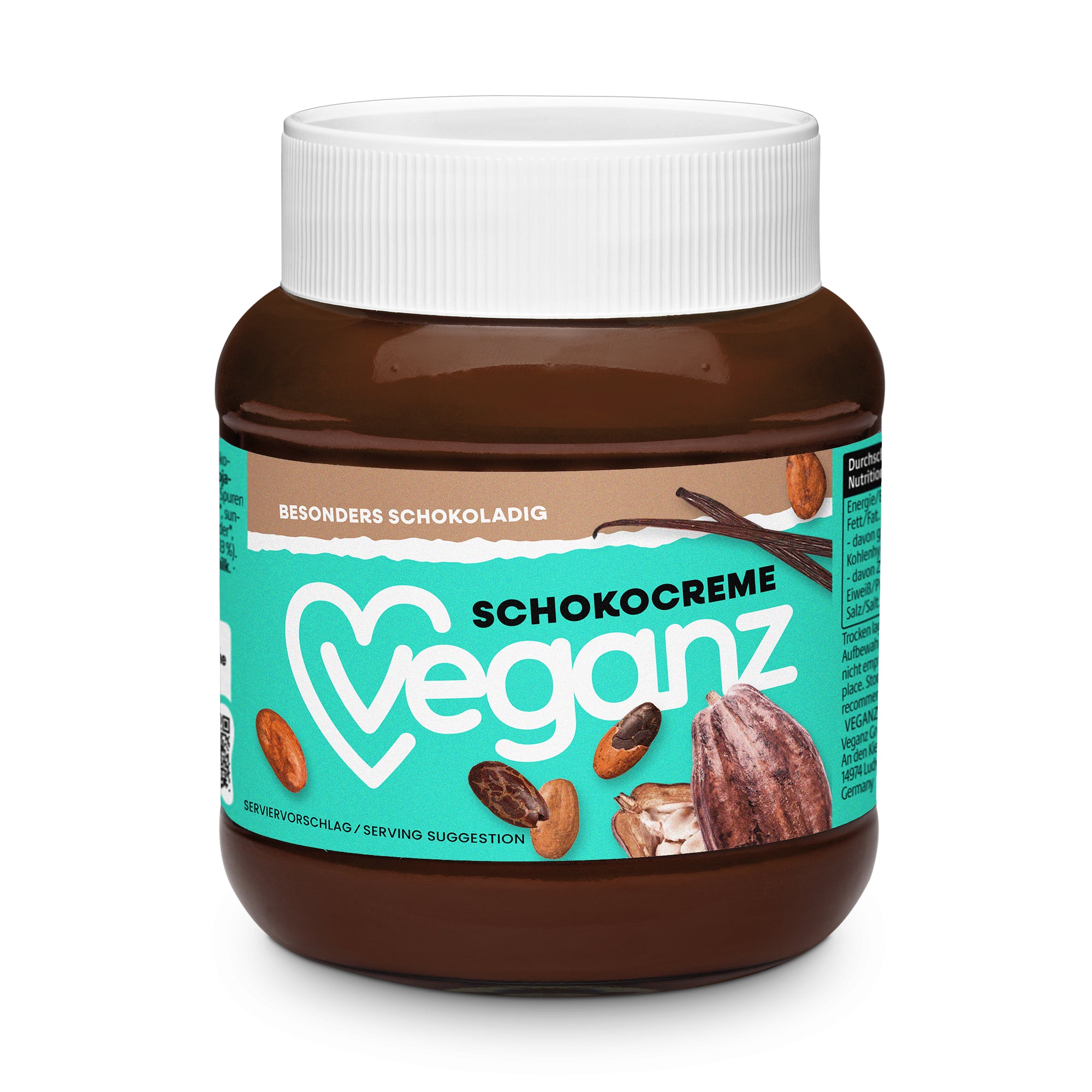 Veganz Čokoládový krém BIO (400 g) - s pravou bourbon vanilkou PURO shop