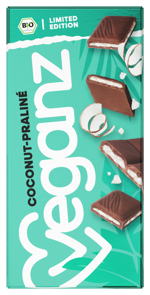 Veganz Kokosová pralinková čokoláda rostlinná BIO (85 g) - jemně krémová PURO shop