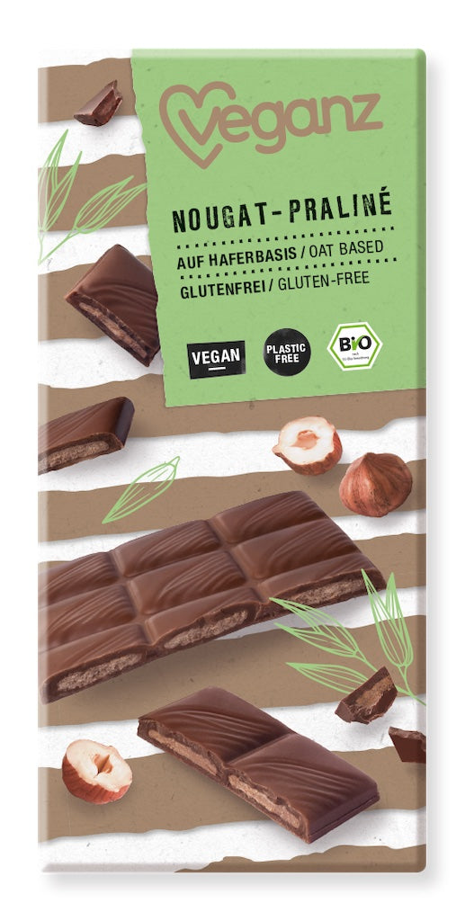 Veganz Nugátová pralinková čokoláda BIO (85 g) - jemně krémová PURO shop