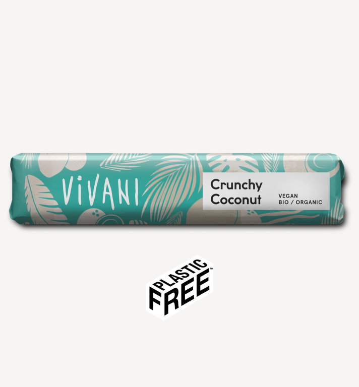 Vivani Čokoládová tyčinka s křupavým kokosem BIO (35 g) - rychlá a chutná svačinka PURO shop