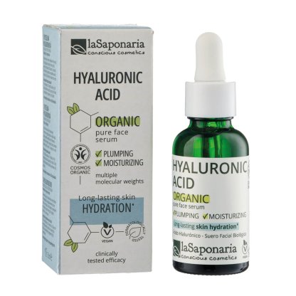 laSaponaria Pleťové sérum - Kyselina hyaluronová BIO (30 ml) - hydratuje a zpevňuje pleť laSaponaria