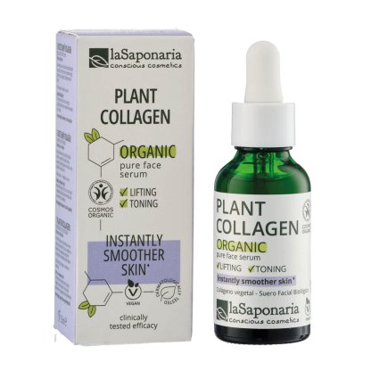 laSaponaria Pleťové sérum - Rostlinný kolagen BIO (30 ml) - pro hladší a pevnější pleť laSaponaria