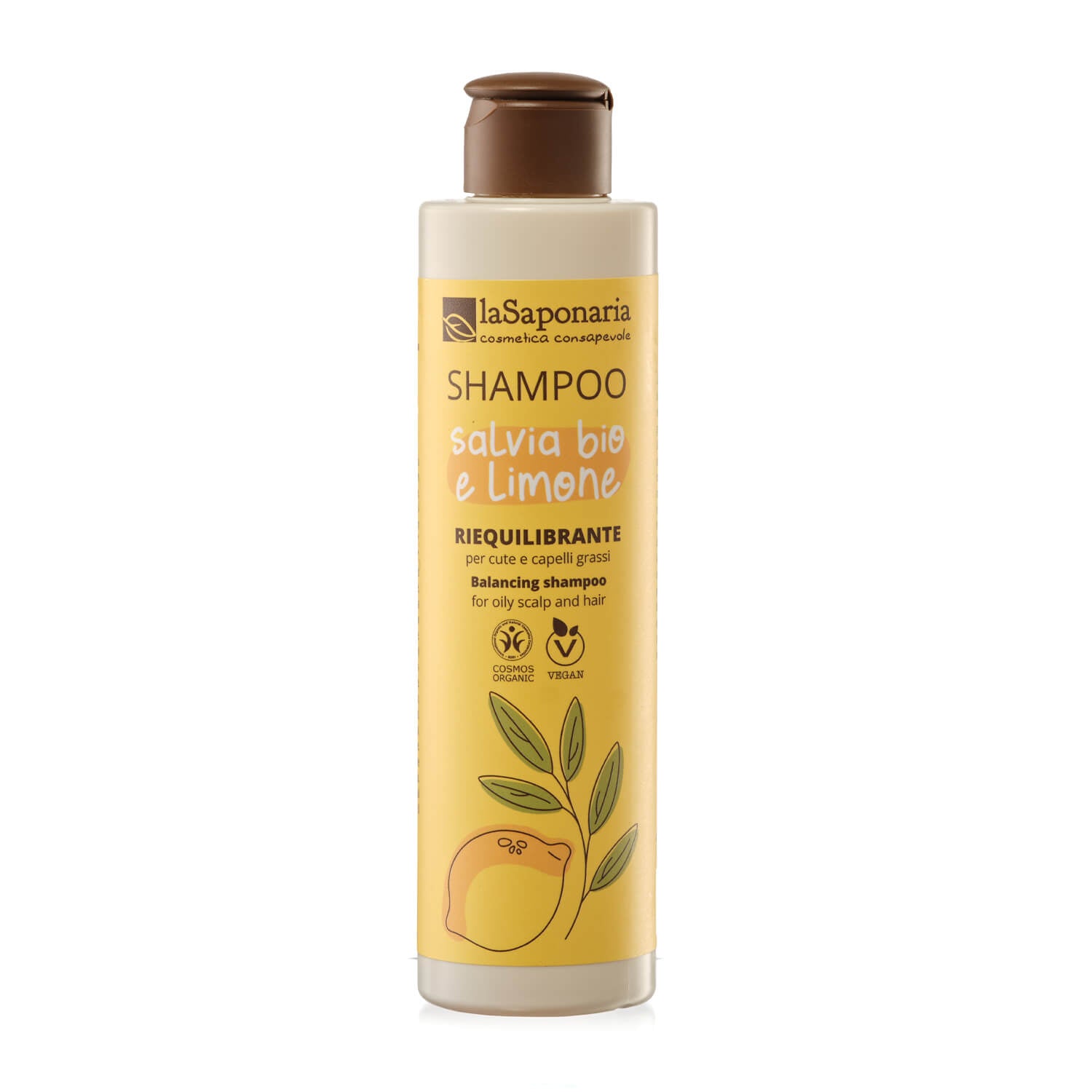 laSaponaria Šampon se šalvějí a citrónem BIO (200 ml) - pošk. obal laSaponaria