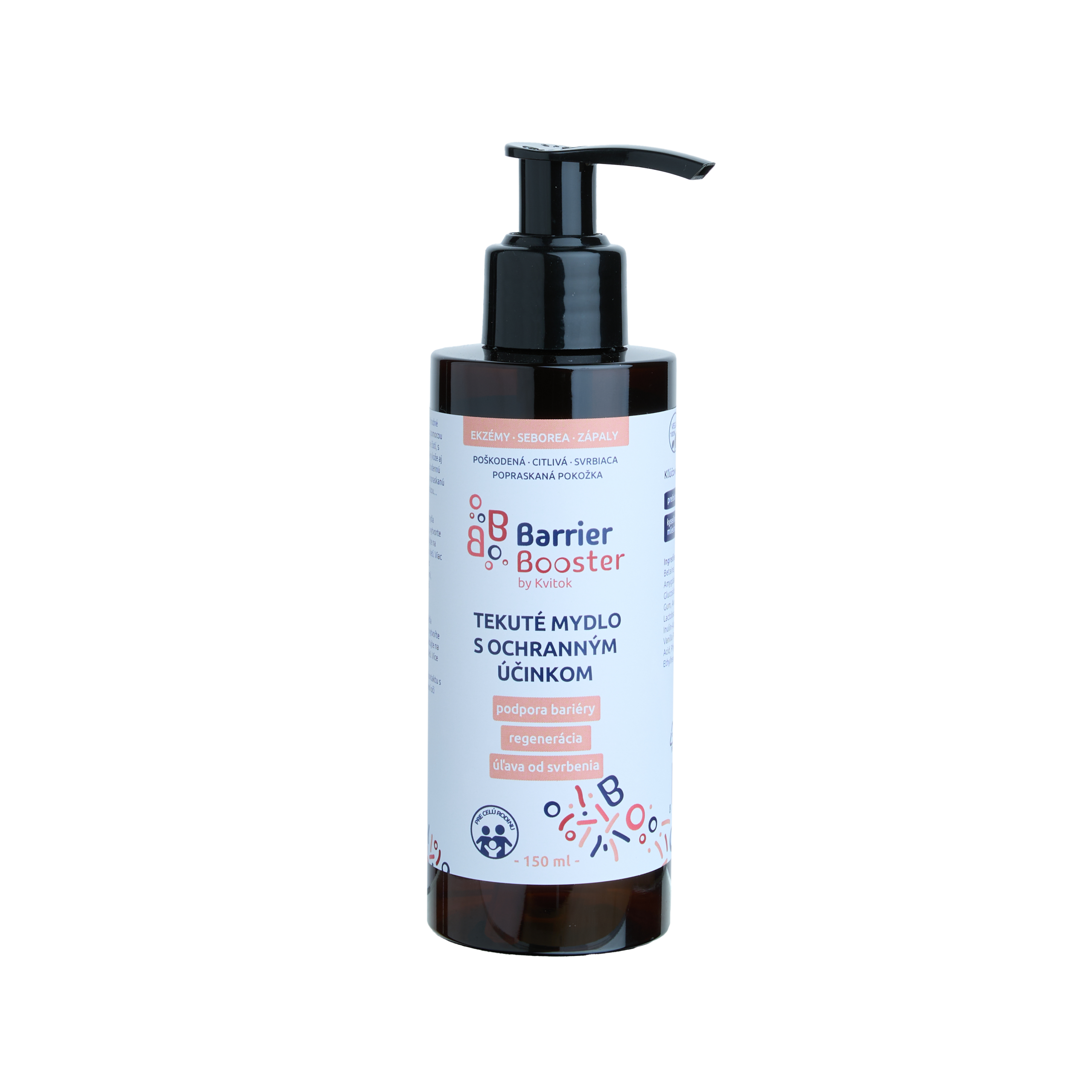 Kvitok Barrier Booster Tekuté mýdlo s ochranným účinkem (150 ml) - s jemnou vůní vanilky Kvitok