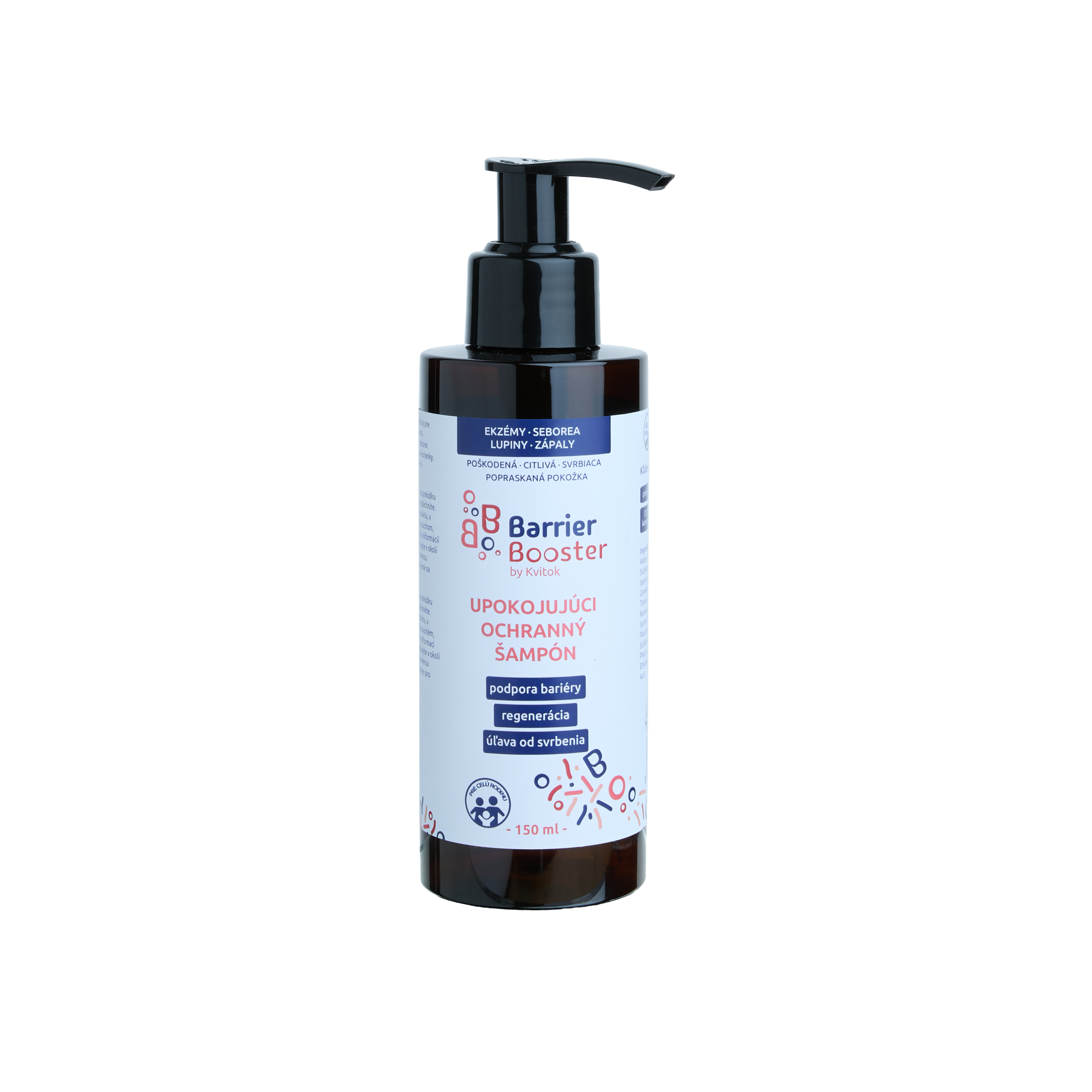 Kvitok Barrier Booster Zklidňující ochranný šampon (150 ml) - s ovesnými extrakty a levandulovou vodou Kvitok