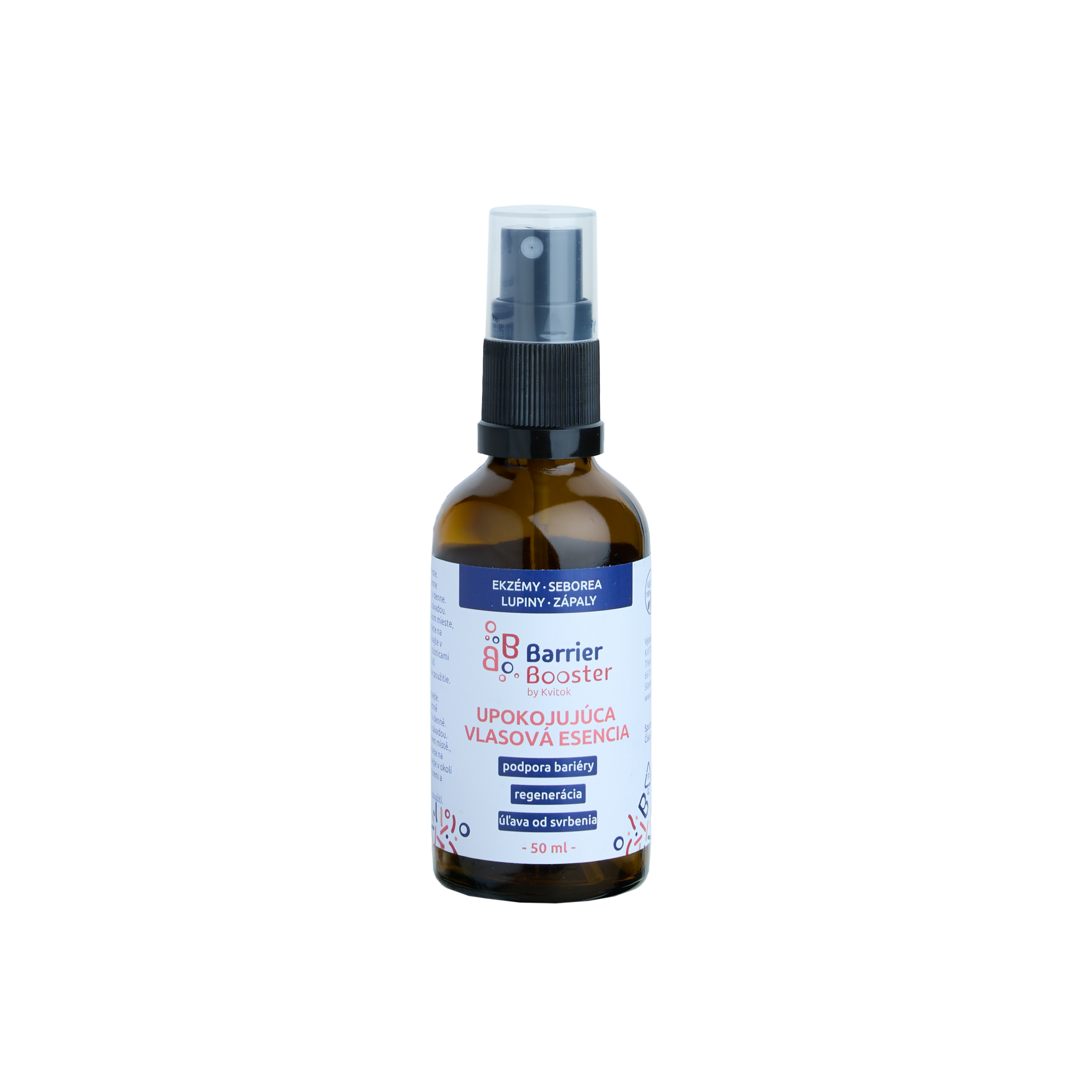 Kvitok Barrier Booster Zklidňující vlasová esence (50 ml) - obohacené o ovesné extrakty a levandulovou vodu Kvitok