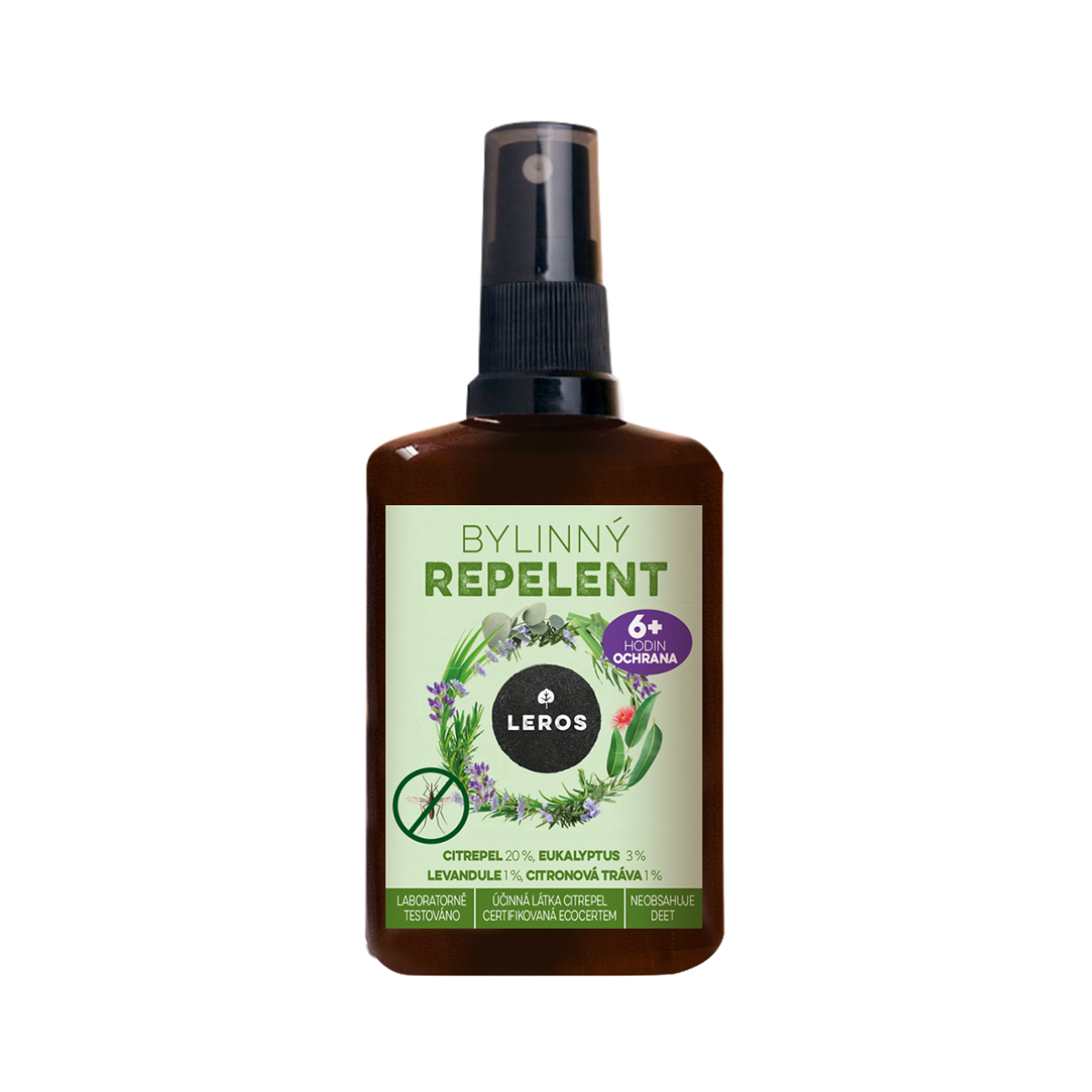 LEROS Bylinný repelent (100 ml) - proti komárům a klíšťatům LEROS