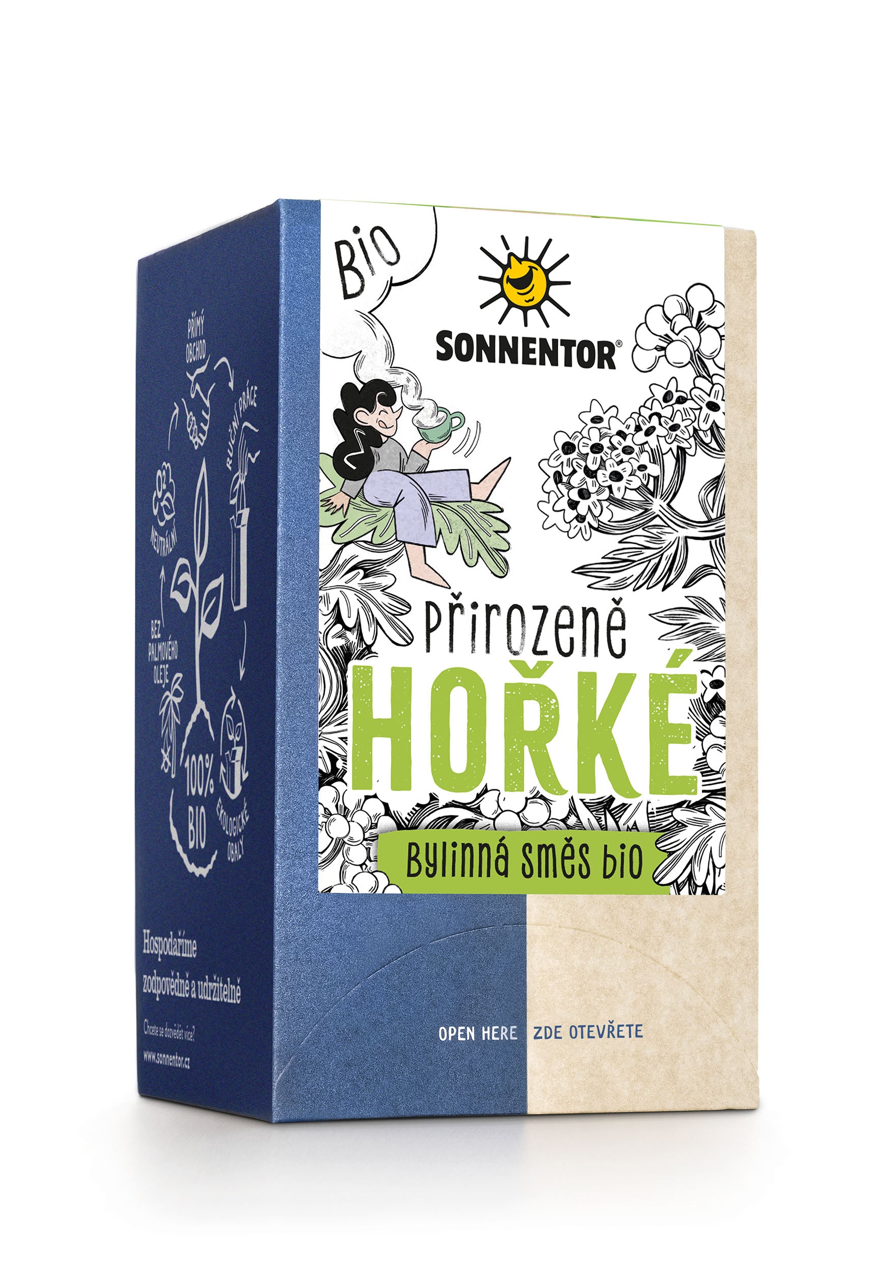 Sonnentor Bylinná směs Přirozeně hořké BIO - nálevové sáčky (18 x 1
