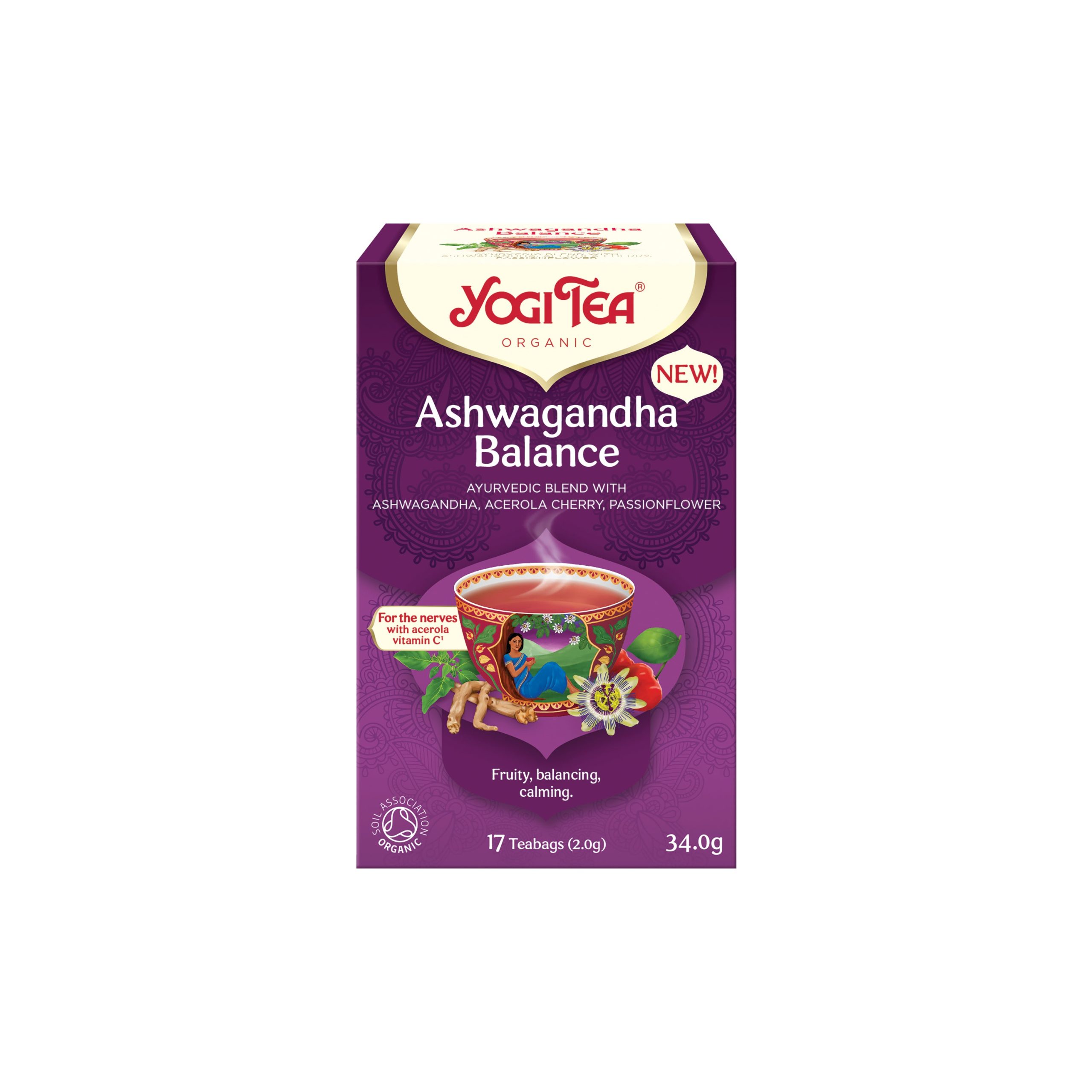 Čaj Rovnováha Ashwaganhy 17 sáčků 34 g BIO   YOGI TEA Yogi Tea