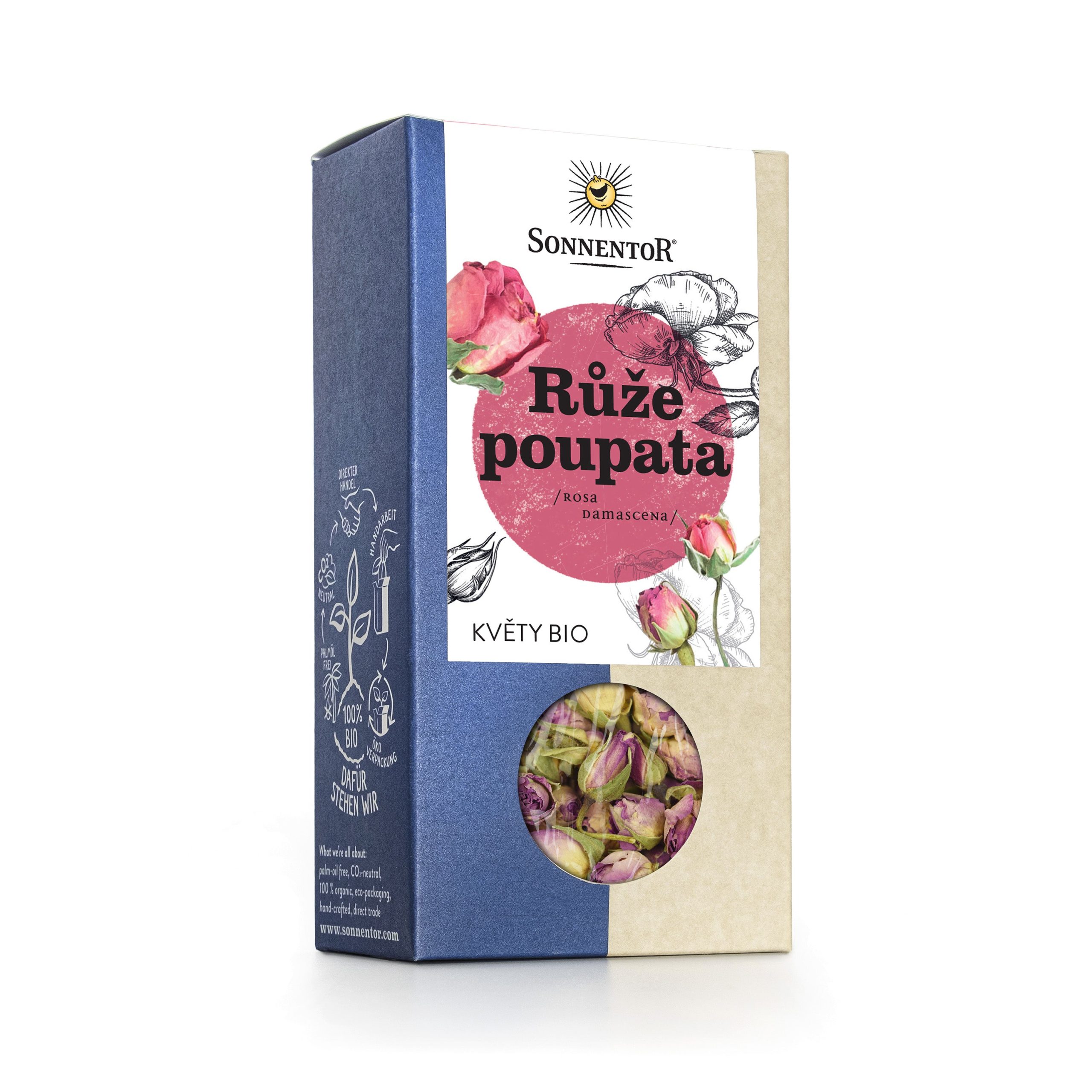 Čaj Růže květ sypaný 30 g BIO   SONNENTOR Sonnentor