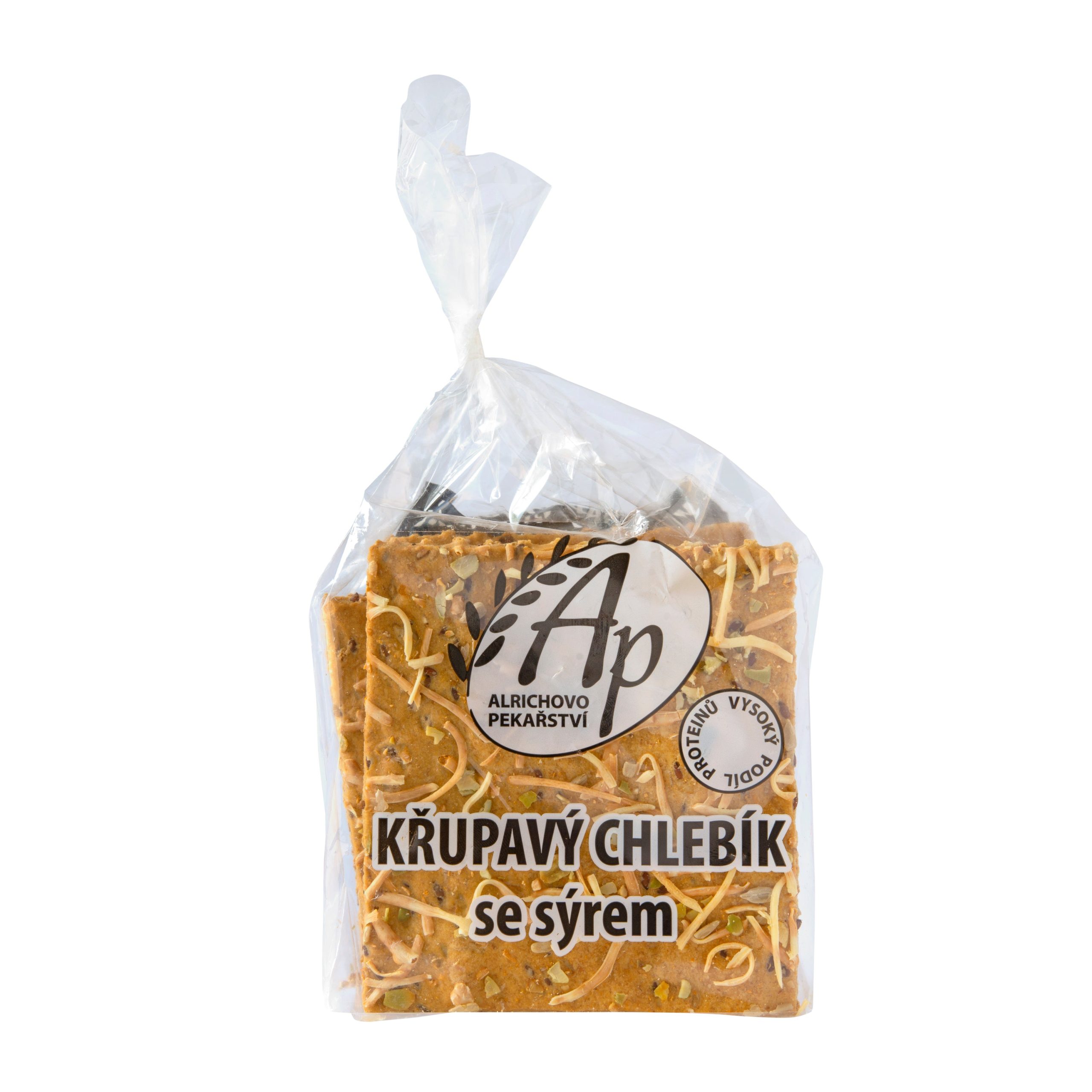 Chléb křupavý sýrový 200 g   ALRICHOVO PEKAŘSTVÍ Alrichovo Pekařství