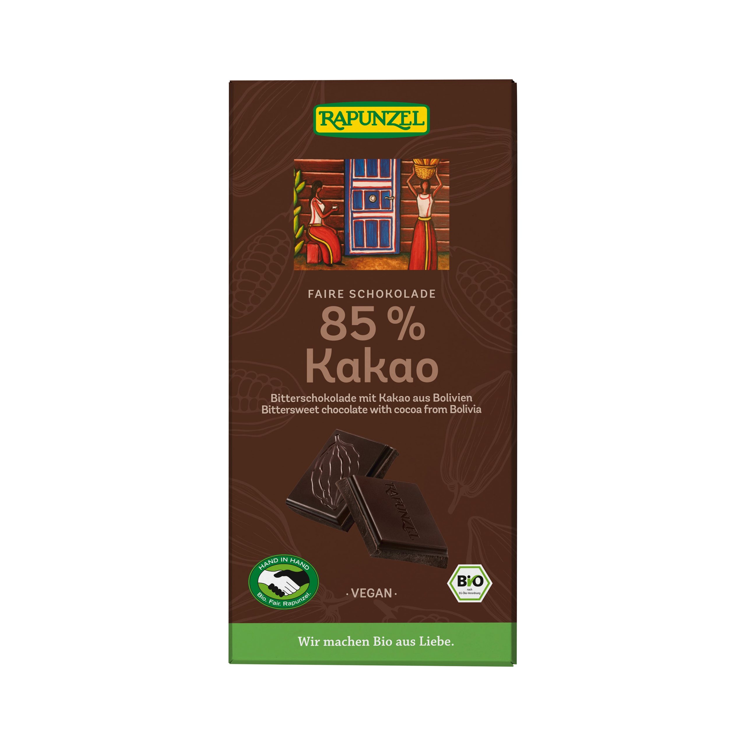 Čokoláda hořká 85 % 80 g BIO   RAPUNZEL Rapunzel