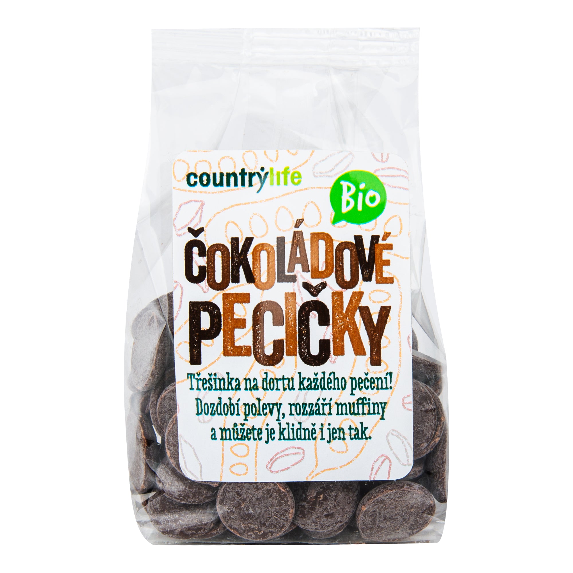 Čokoládové pecičky 100 g BIO   COUNTRY LIFE Country Life