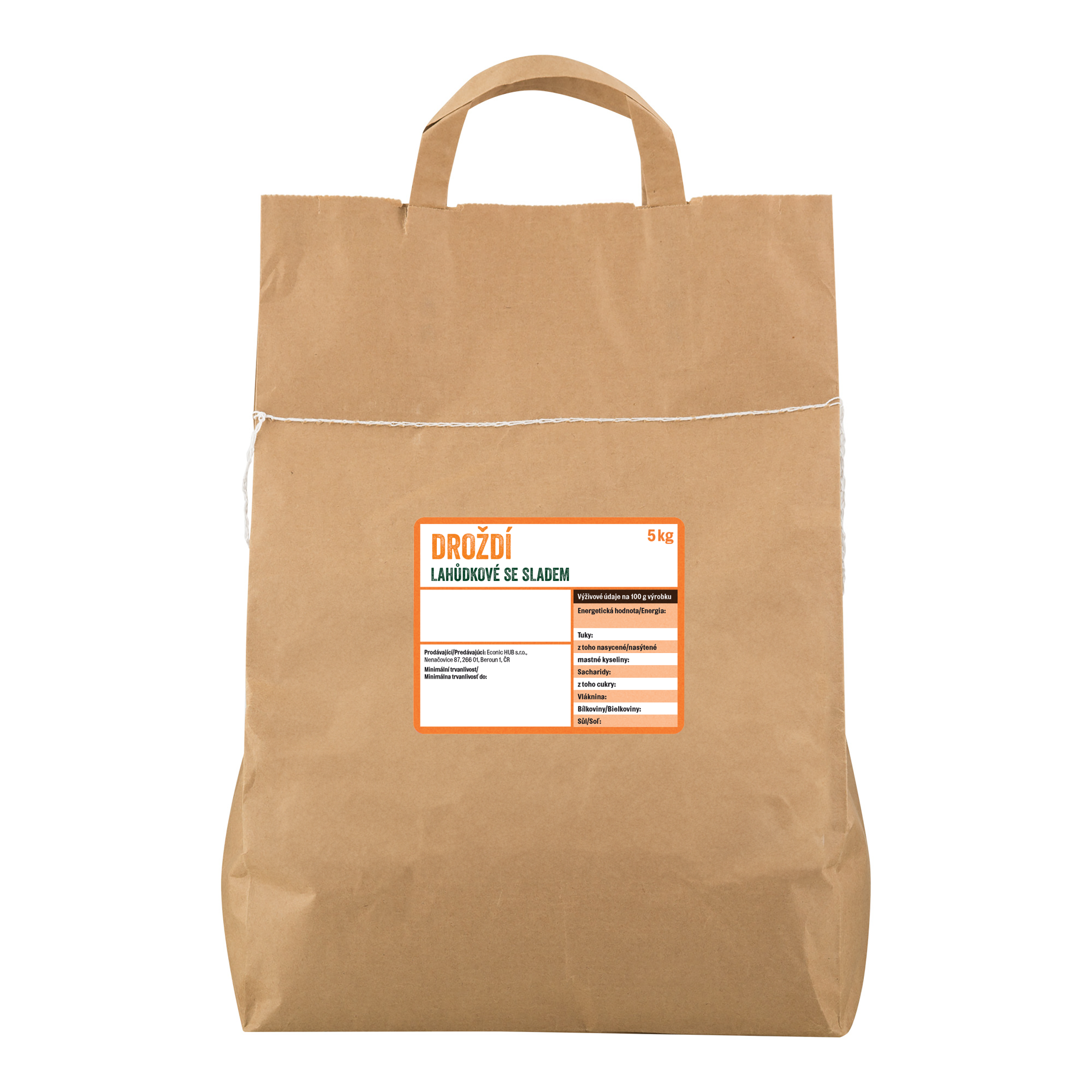 Droždí lahůdkové se sladem 5 kg   COUNTRY LIFE Country Life