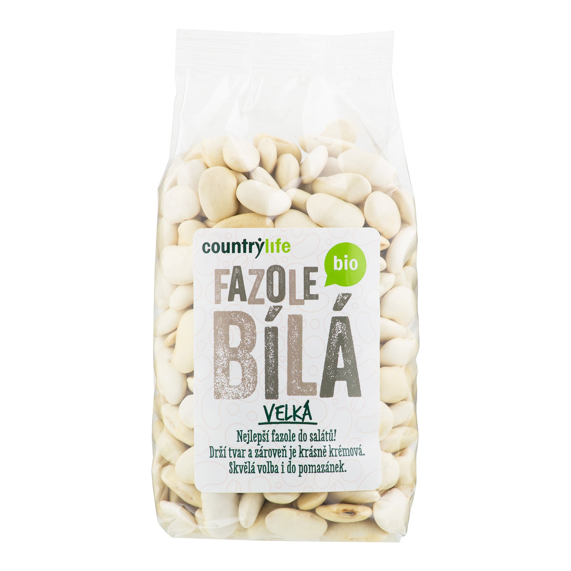 Fazole bílá velká 500 g BIO   COUNTRY LIFE Country Life