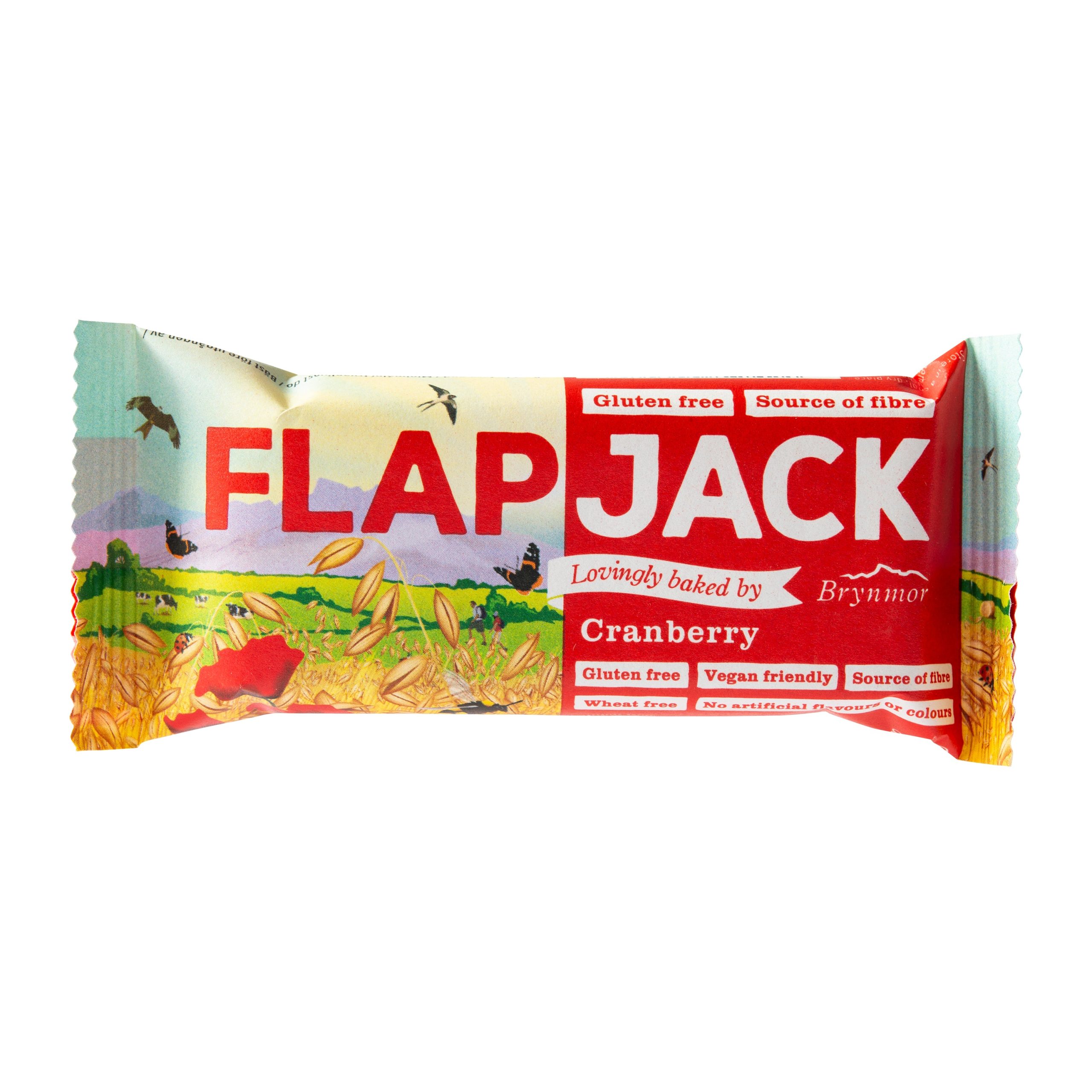 Flapjack ovesný brusinka bezlepkový 80 g   BRYNMOR Brynmor
