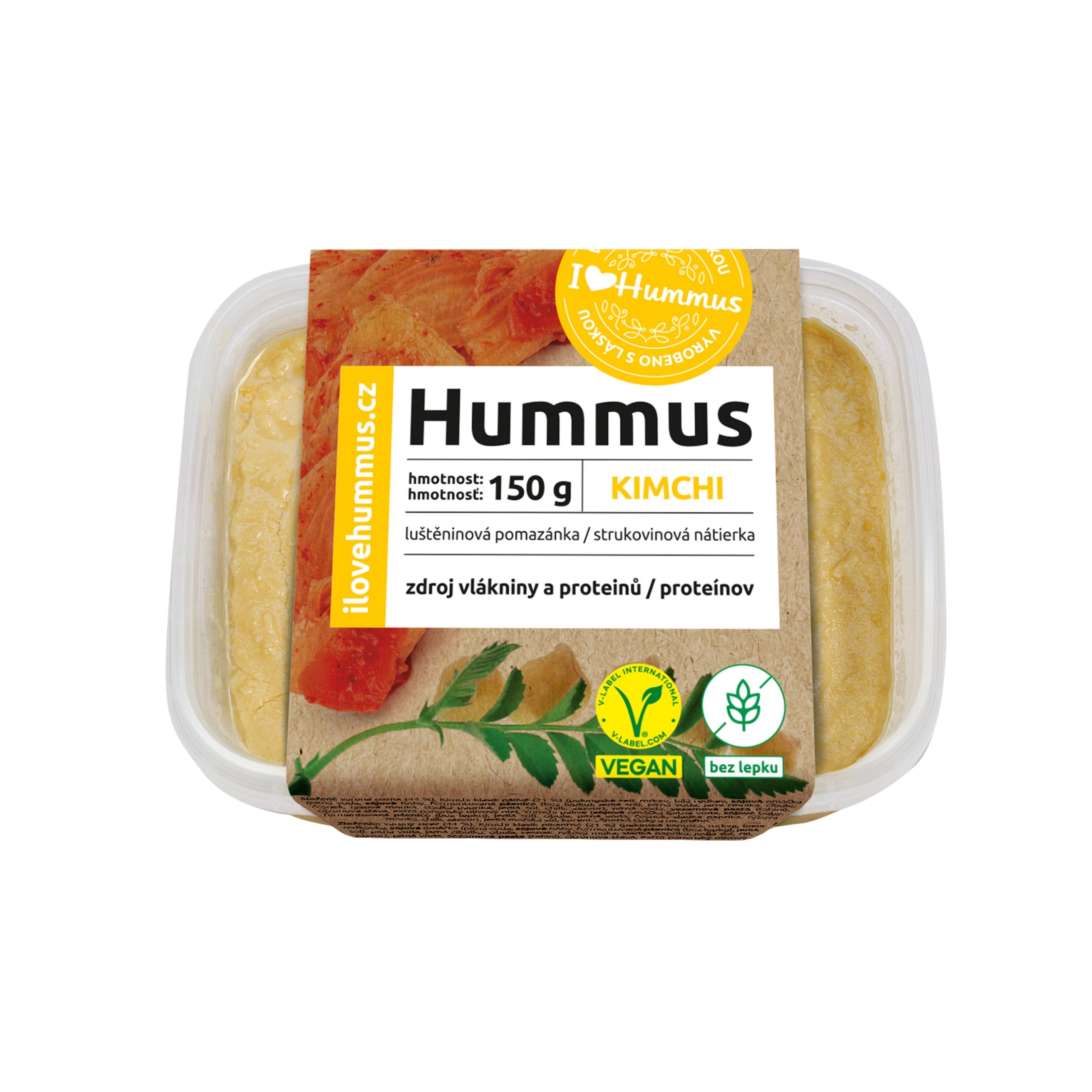 Hummus - cizrnová pomazánka s kimchi 150 g   I LOVE HUMMUS I Love Hummus