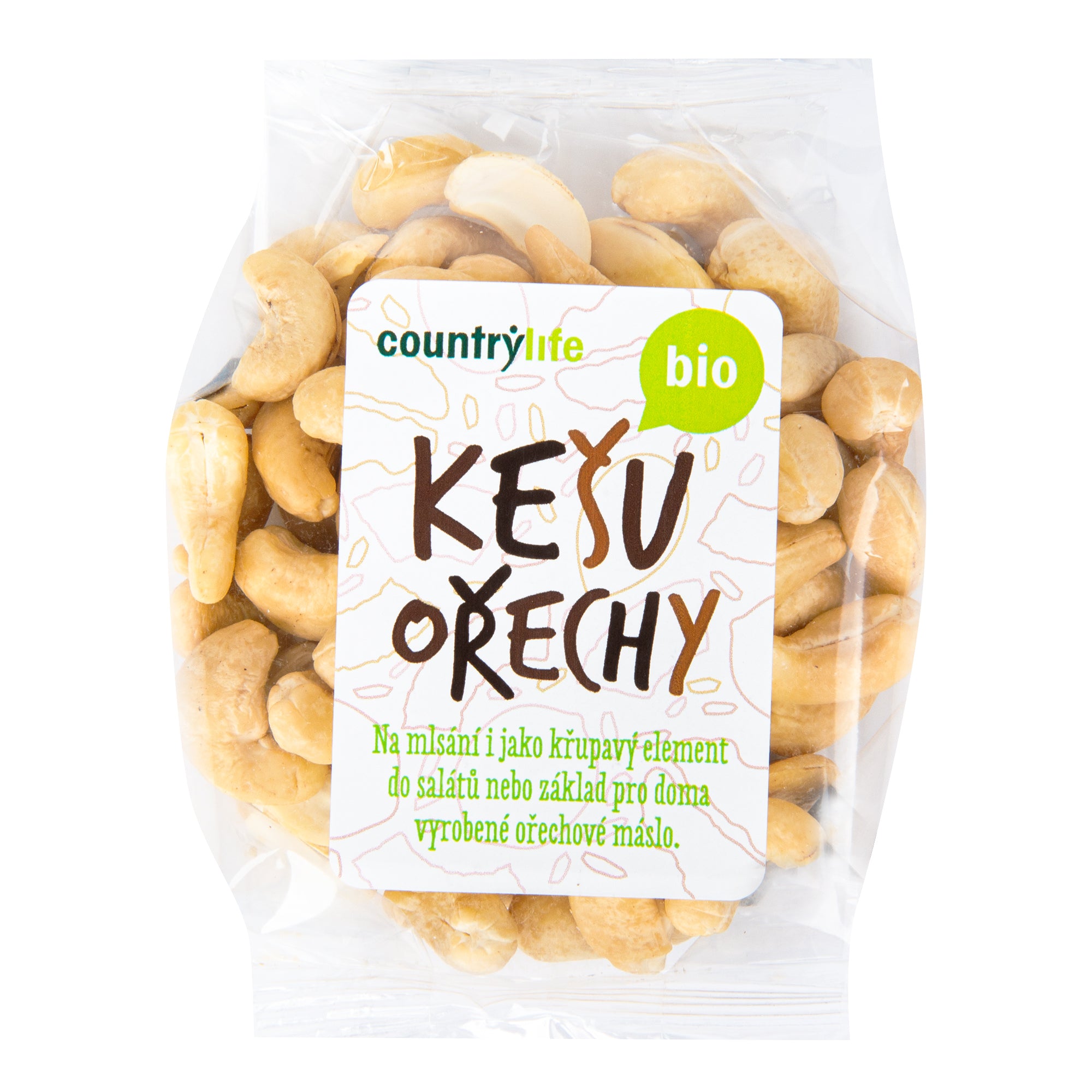 Kešu ořechy 100 g BIO   COUNTRY LIFE Country Life