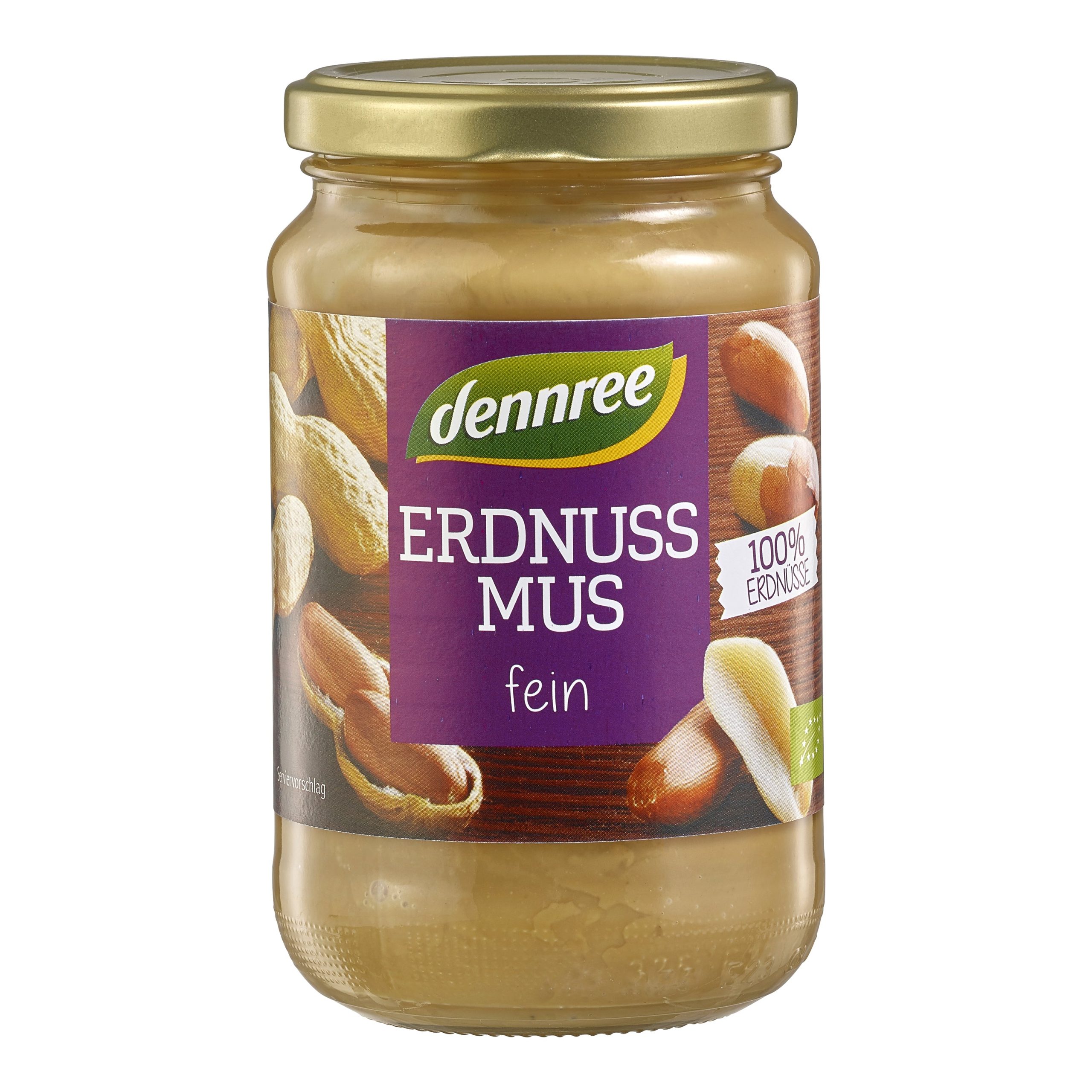 Krém z pražených arašídů jemný 350 g BIO   DENNREE Dennree