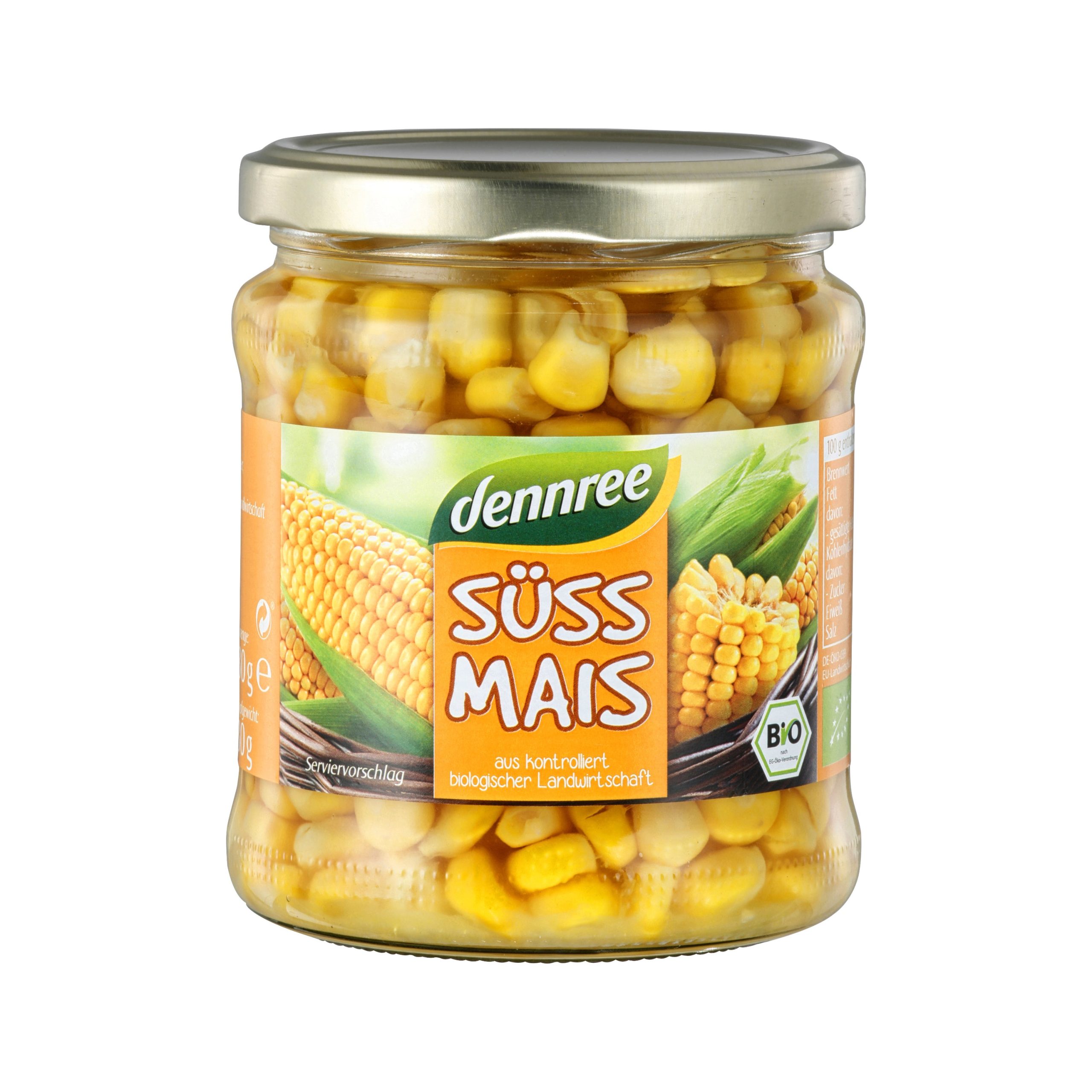 Kukuřice ve slaném nálevu 330 g BIO   DENNREE Dennree