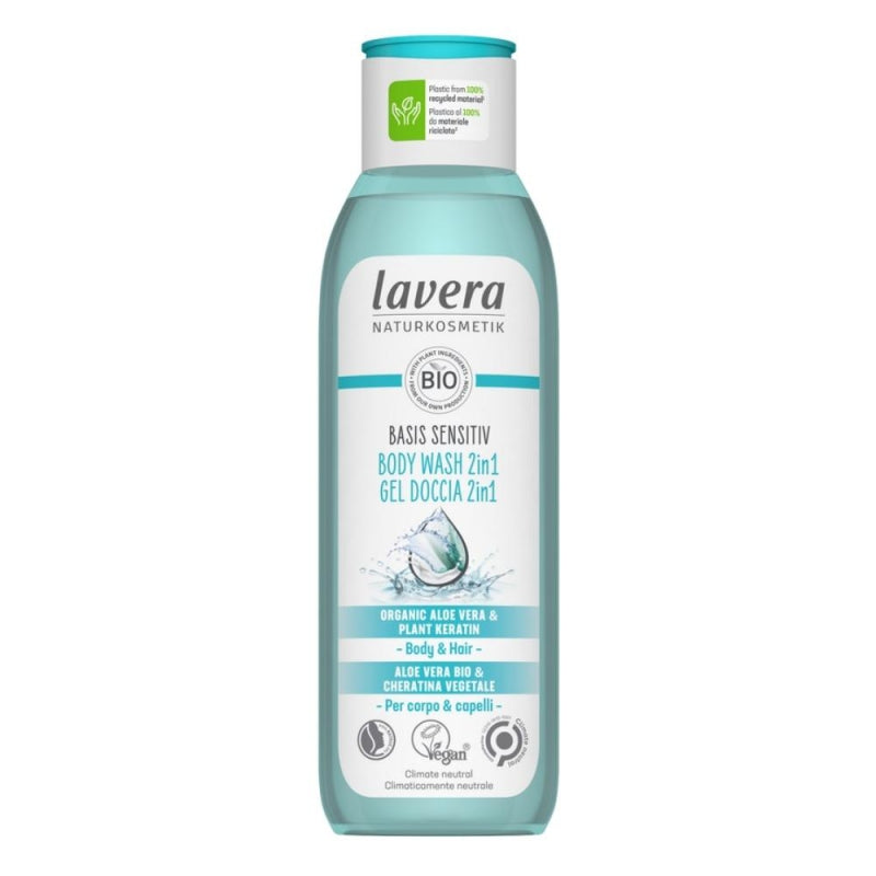 Lavera Basis Sensitive Sprchový gel na tělo a vlasy 2v1 - 250 ml - i pro citlivou pokožku Lavera