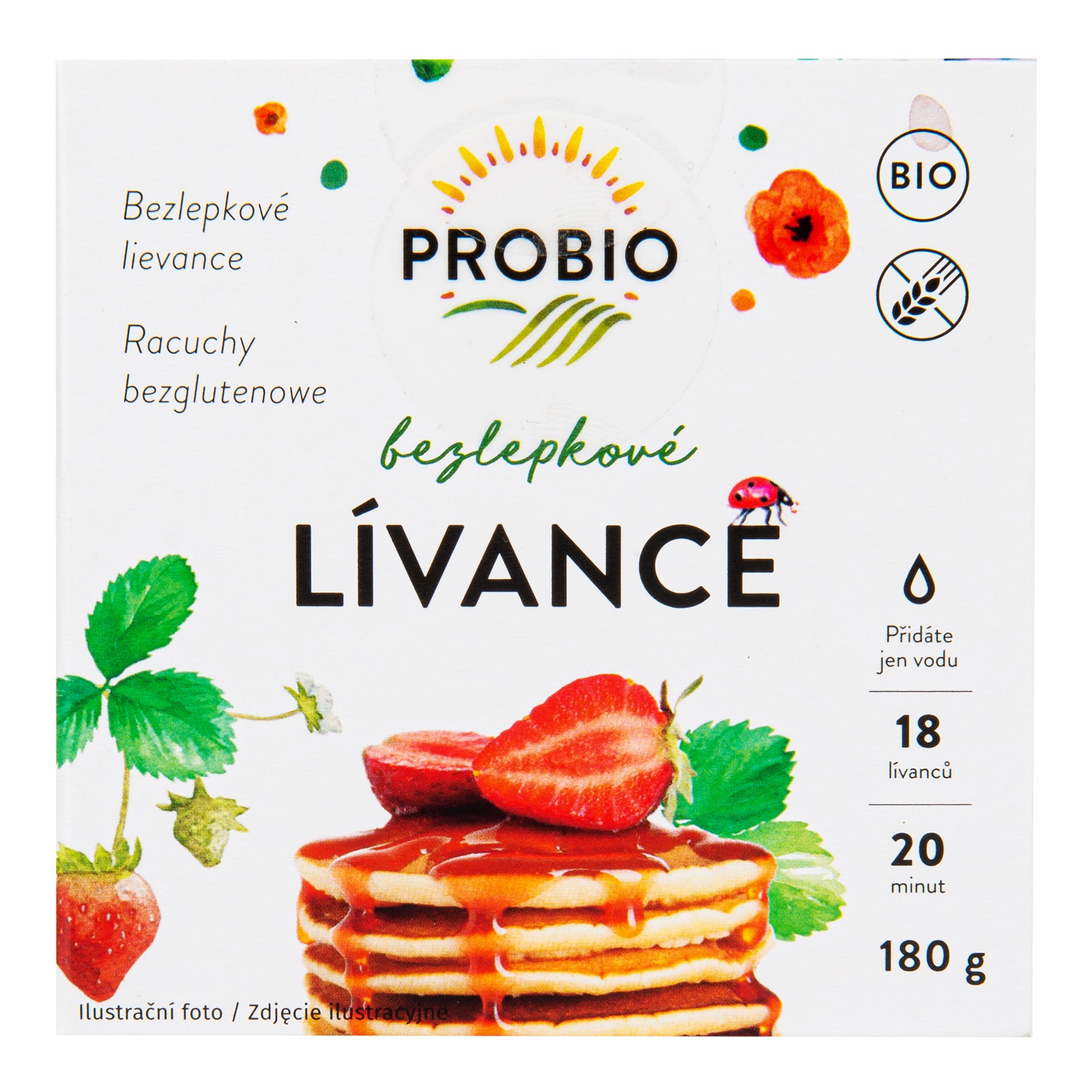 Lívance bezlepkové 180 g BIO   PROBIO Pro-bio