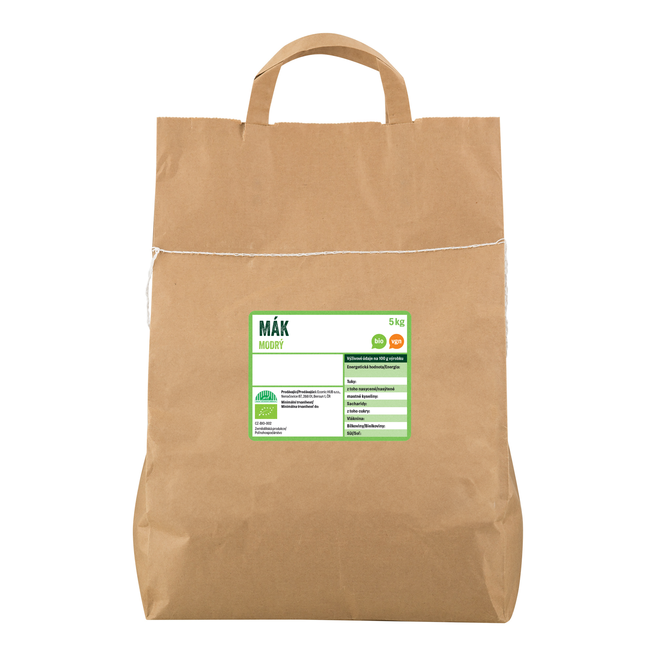 Mák modrý 5 kg BIO   COUNTRY LIFE Country Life