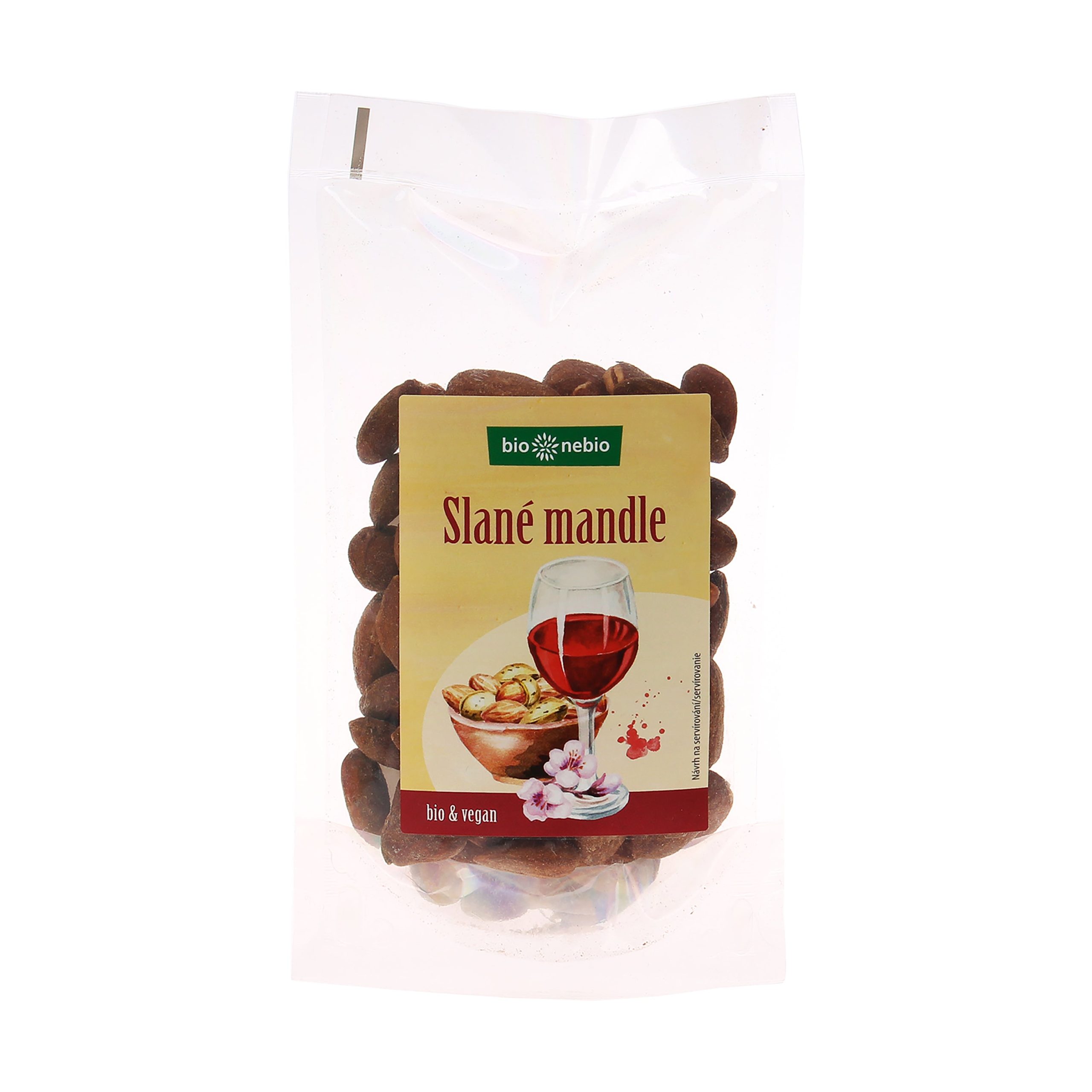 Mandle slané pražené 100 g BIO   BIO NEBIO Bio nebio