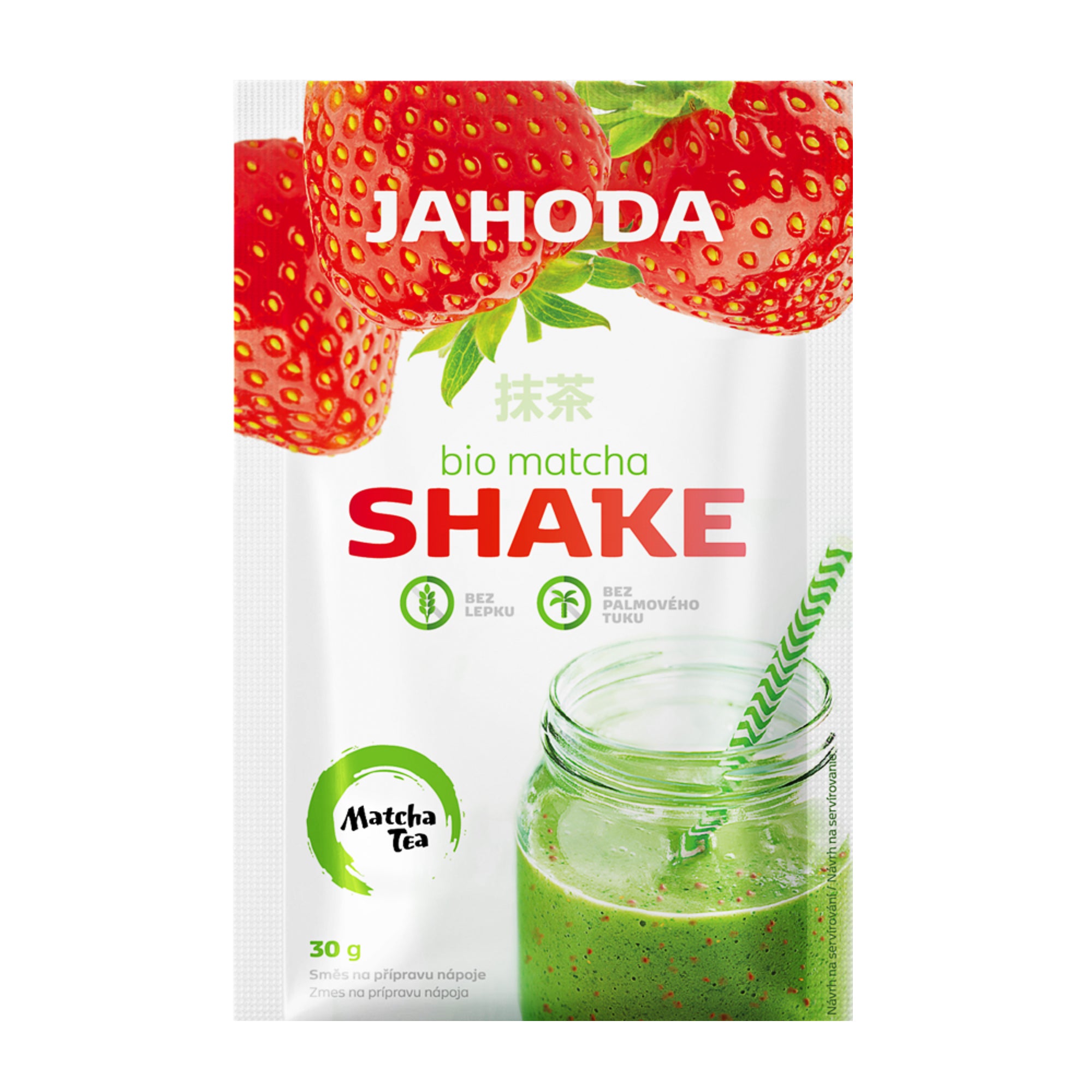 Matcha shake jahoda bezlepkový 30 g BIO   MATCHA TEA Amylon