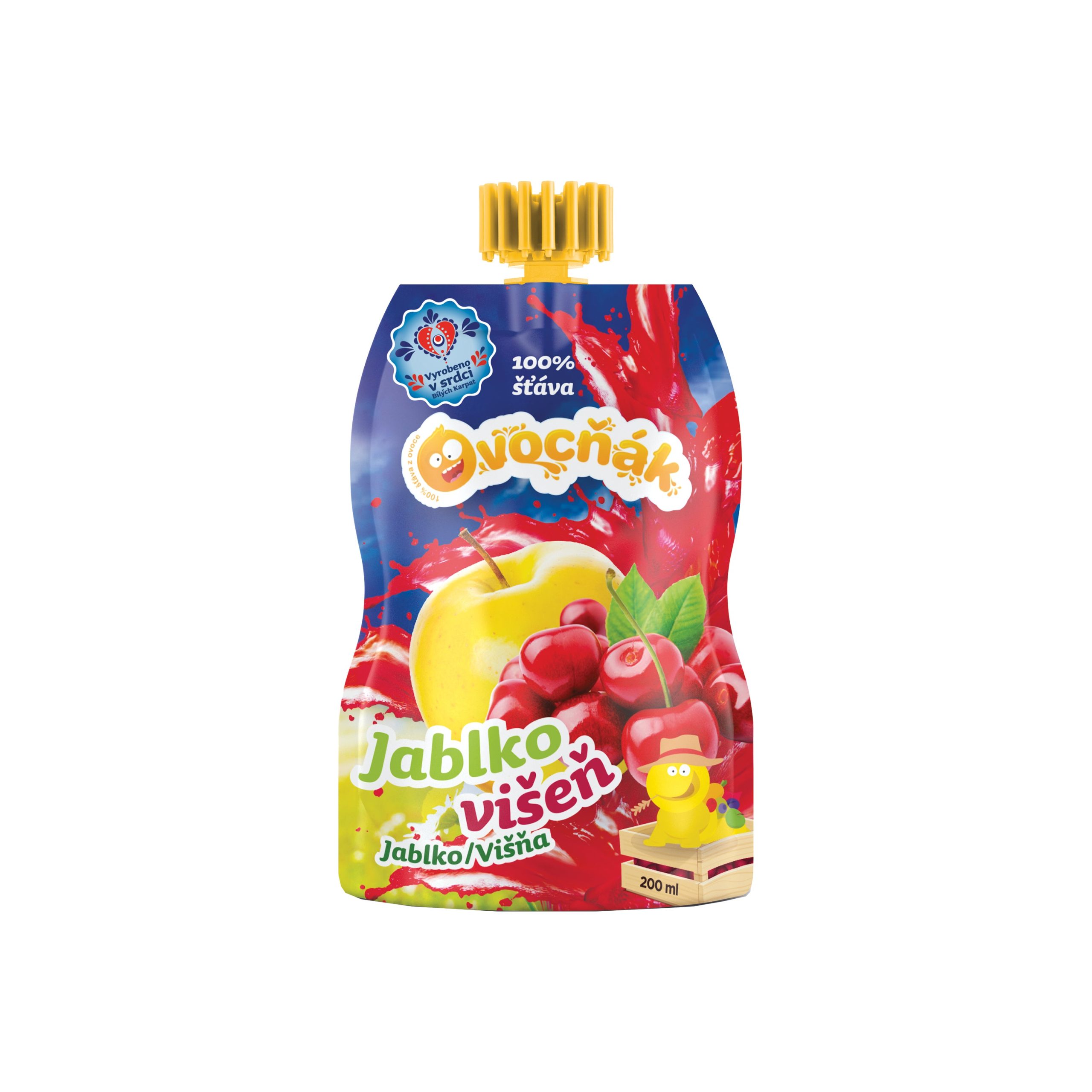 Mošt ovocný jablko-višeň 200 ml   OVOCŇÁK Ovocňák