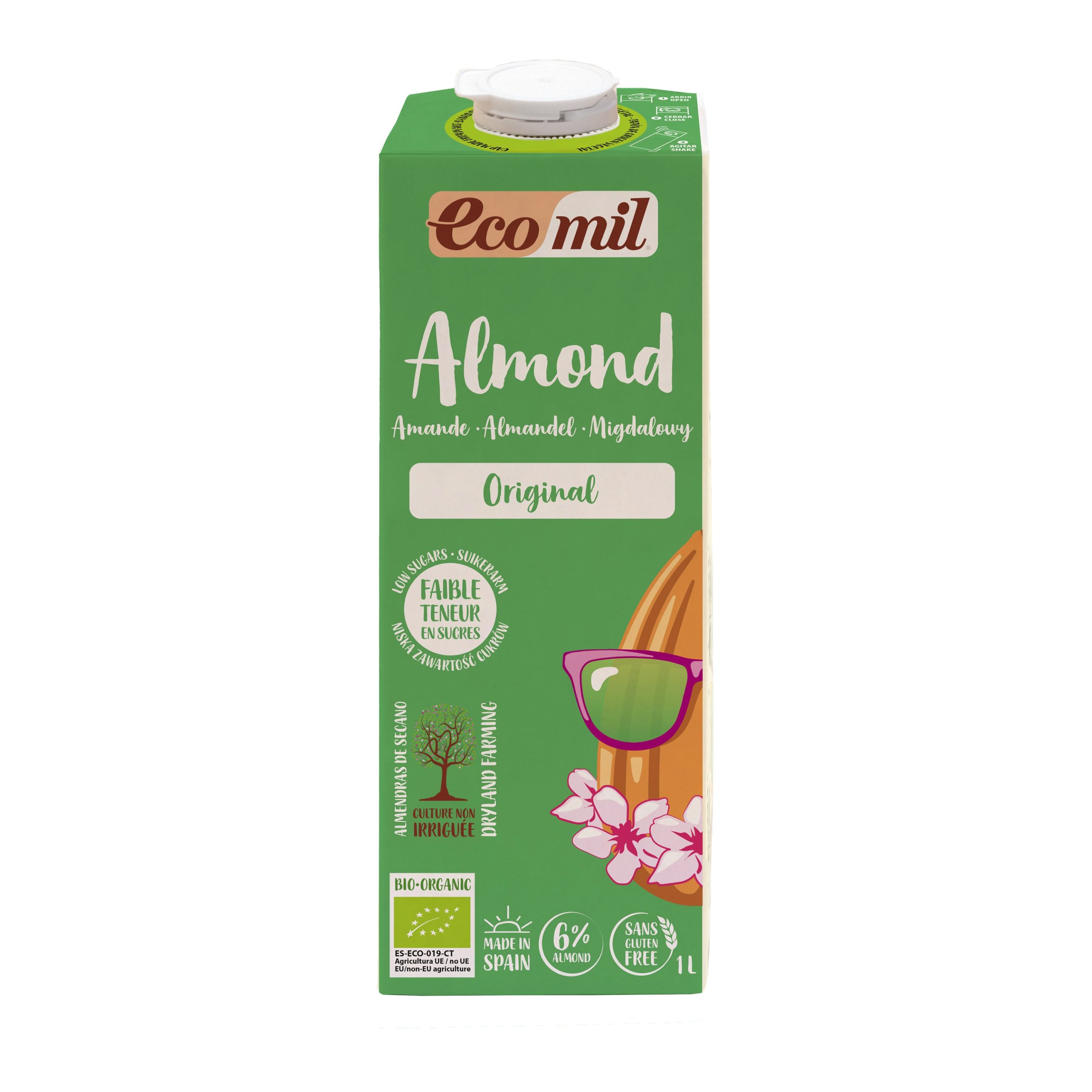 Nápoj ze sladkých mandlí 1 l BIO   ECOMIL EcoMil