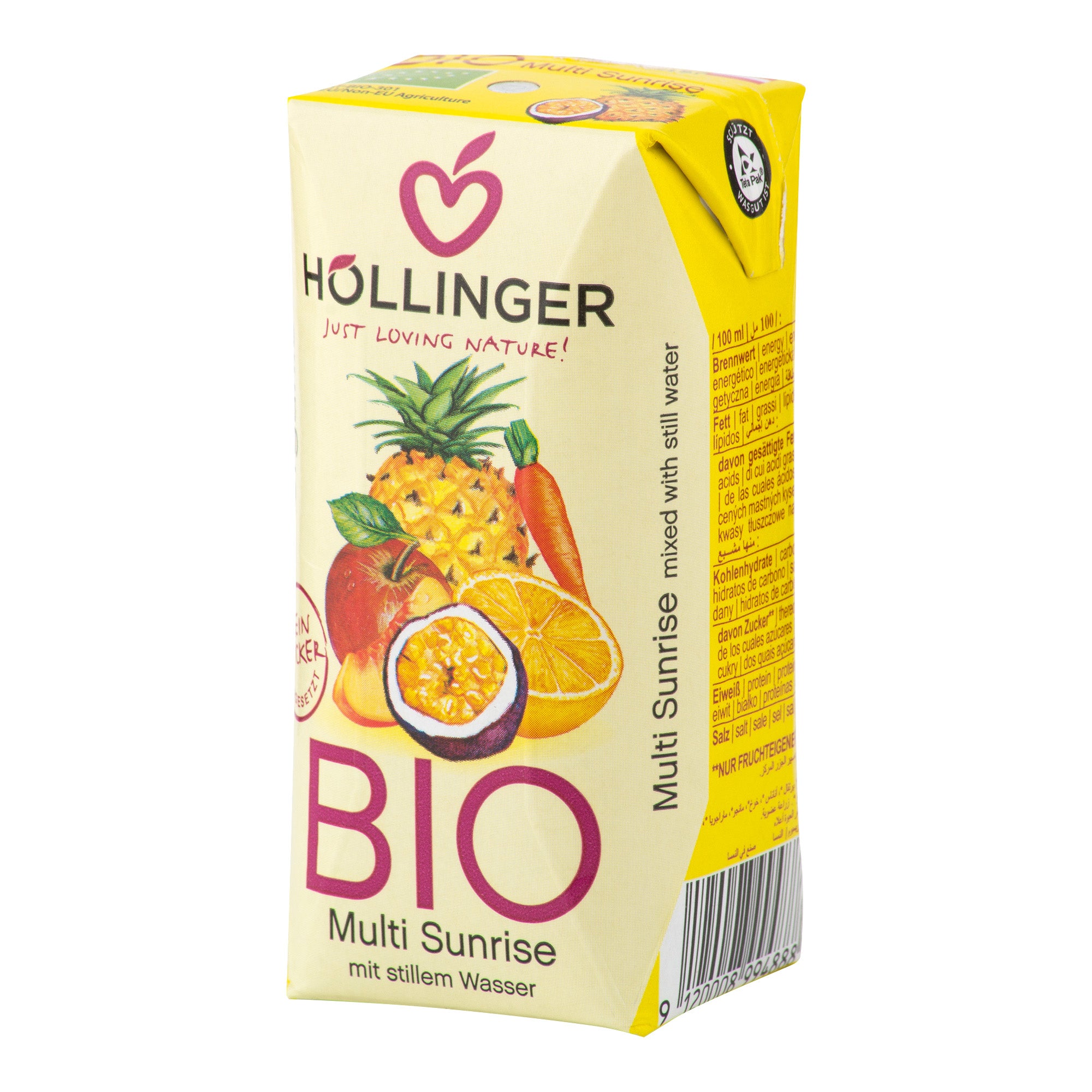 Nektar multi ovocný s mrkví 200 ml BIO   HOLLINGER Hollinger