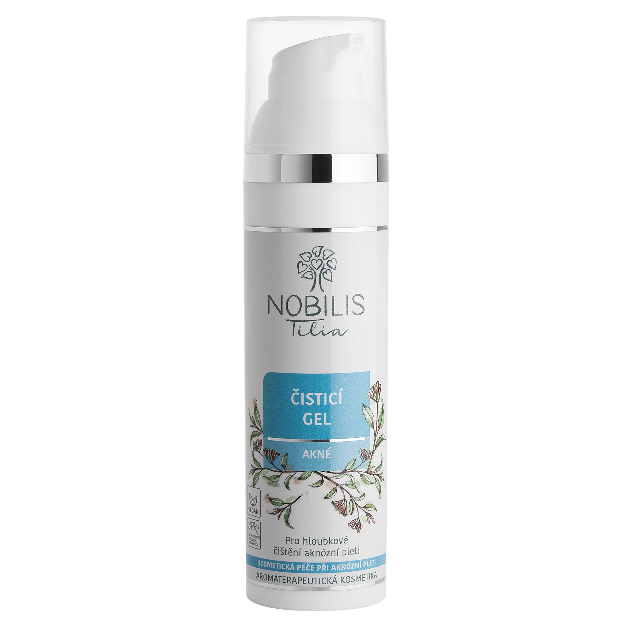 Nobilis Tilia Čisticí pleťový gel Akné - 75 ml - pro aknózní a mastnou pleť Nobilis Tilia