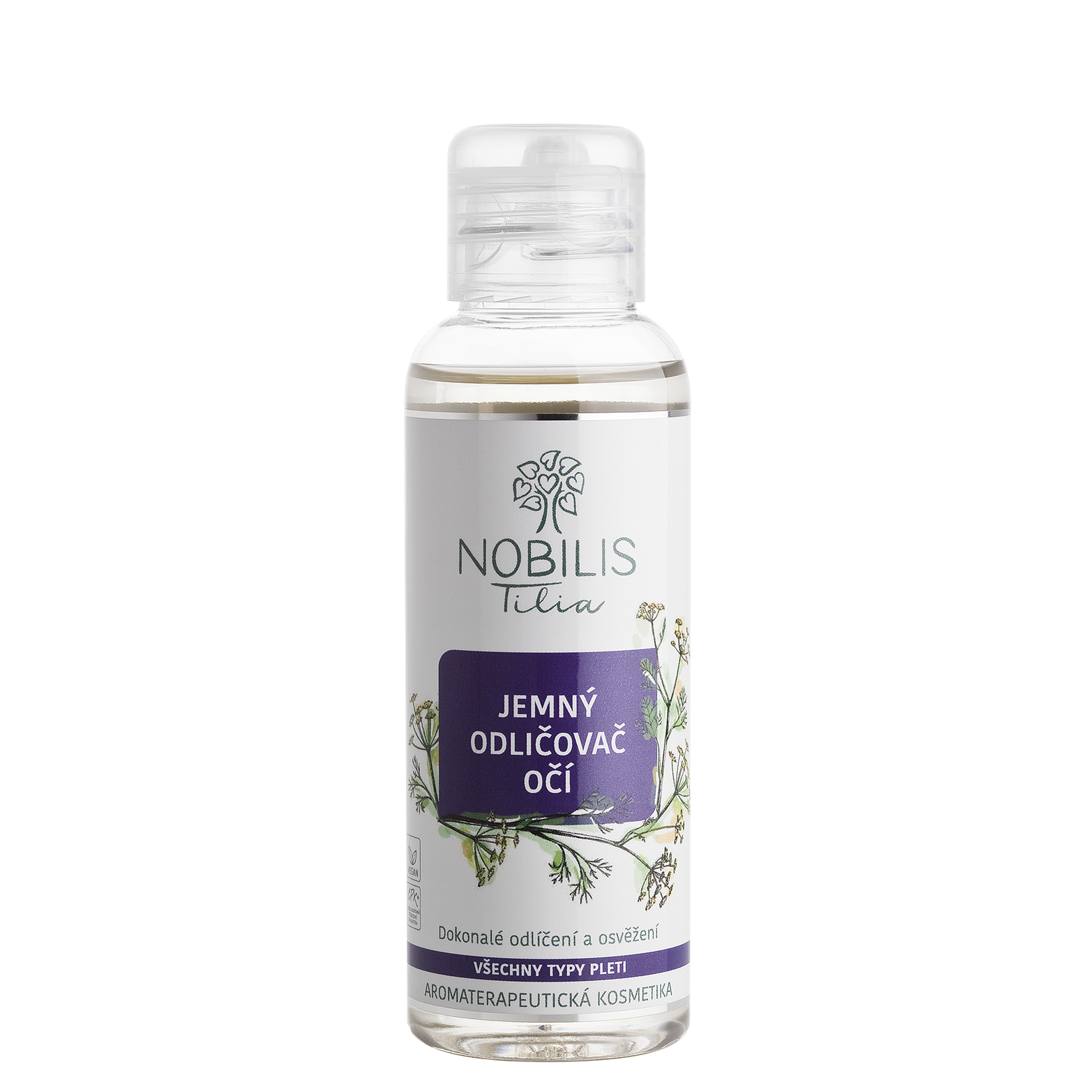 Nobilis Tilia Jemný odličovač očí (100 ml) - šetrné odlíčení i pro tu nejcitlivější pleť Nobilis Tilia