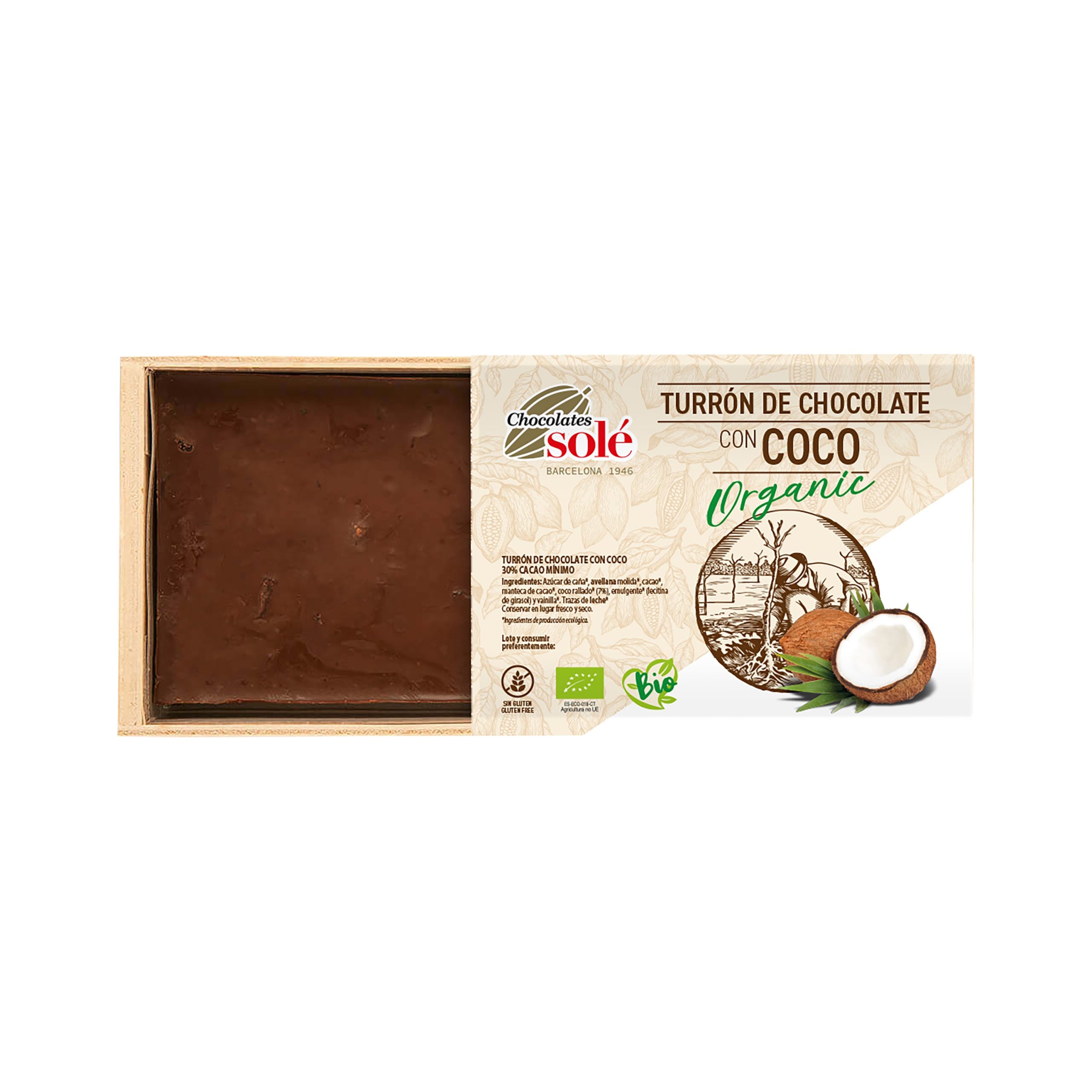 Nugát s kokosem vegan 200 g BIO   SOLÉ SOLÉ