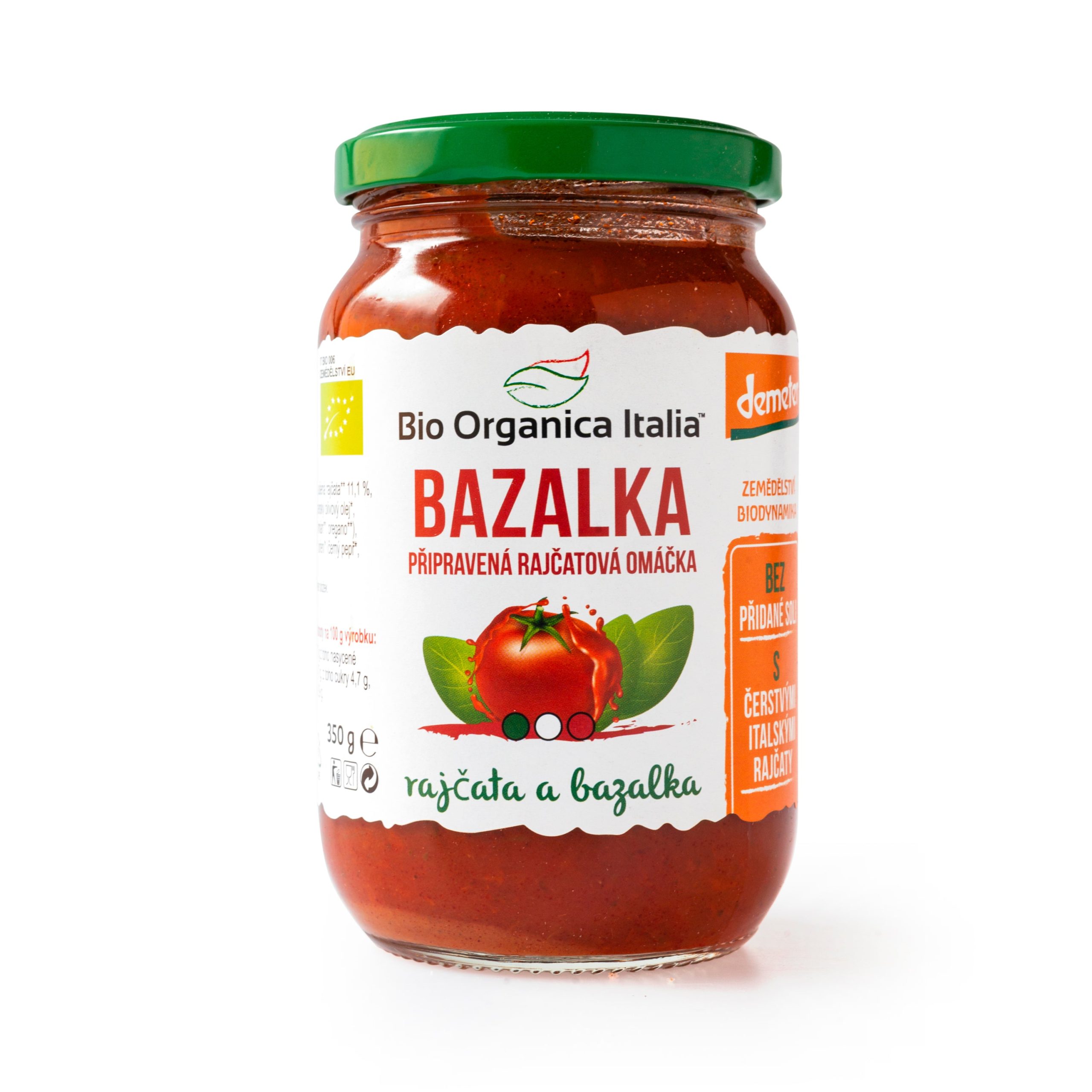 Omáčka rajčatová s bazalkou 350 g BIO   BIO ORGANICA ITALIA Bio organica Italia