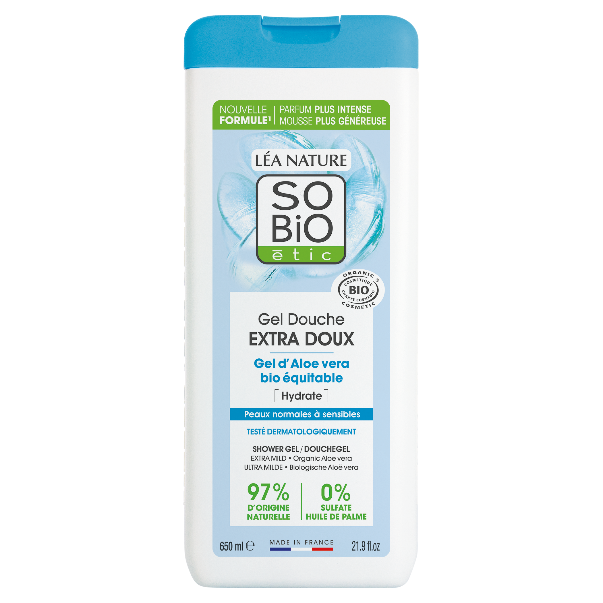 SO’BiO étic Gel sprchový EXTRA JEMNÝ s Aloe vera BIO (650 ml) - intenzivně hydratuje SO’BiO