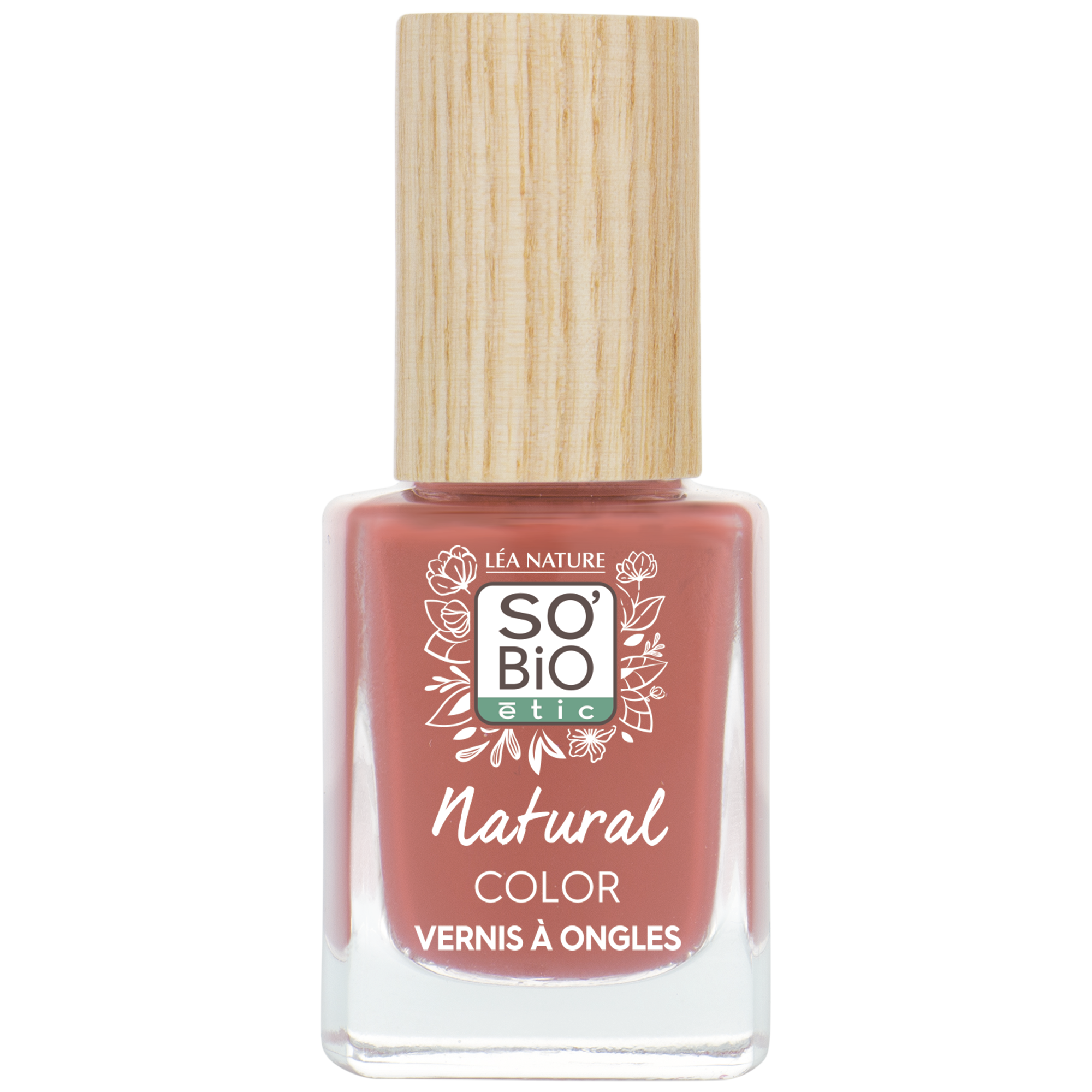 SO’BiO étic Lak na nehty - 65 růžová nude (11 ml) - se zářivou a intenzivní barvou SO’BiO
