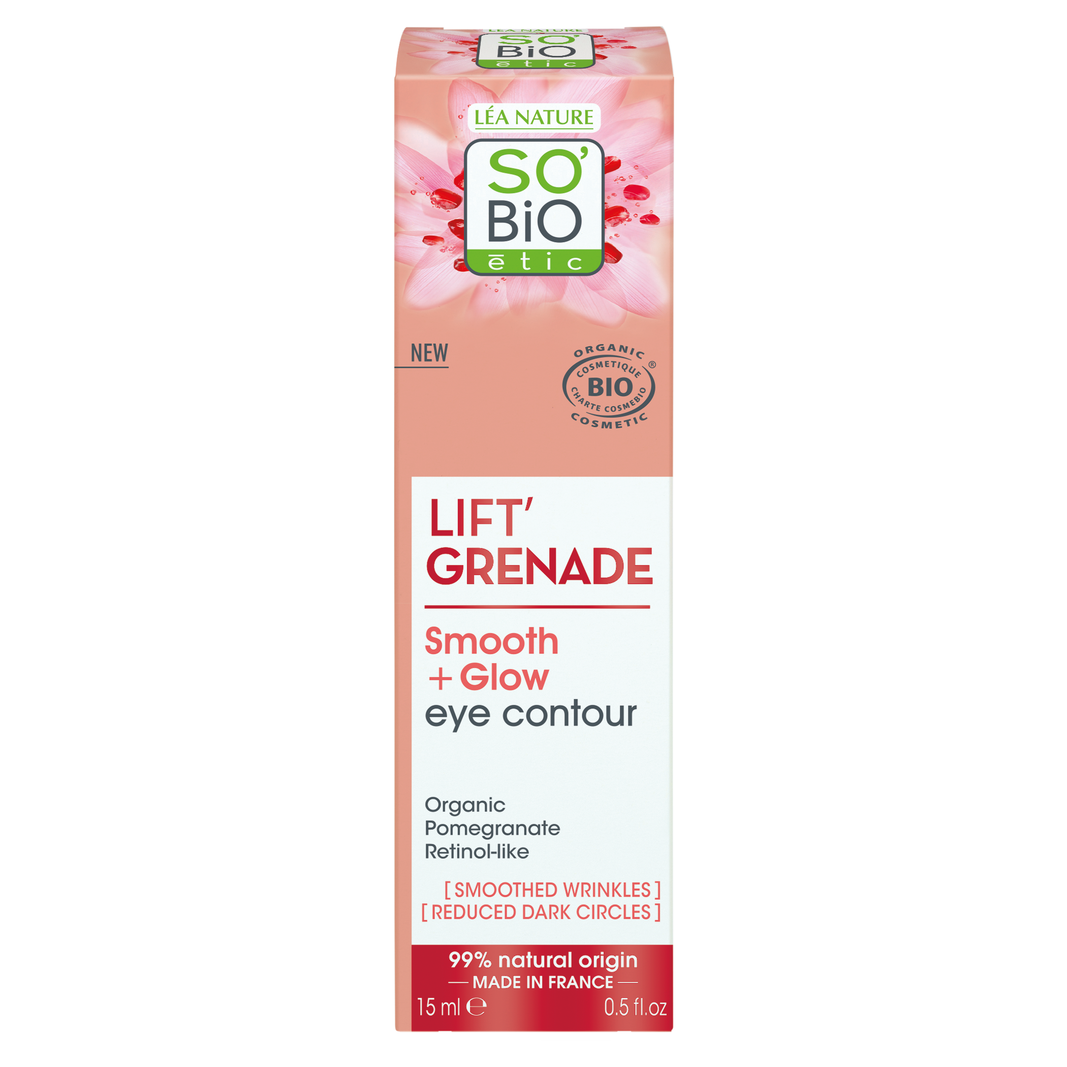 SO’BiO étic Péče o okolí očí Lift'Grenade BIO (15 ml) - s granátovým jablkem SO’BiO